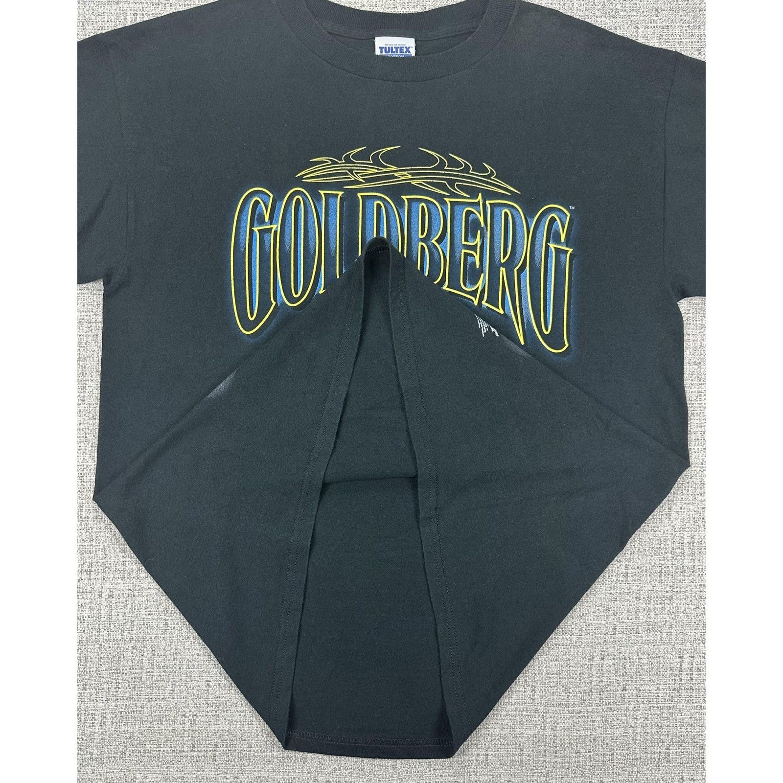 Tultex WCW Goldberg Shirt Mens Large Black T-Shirt 1998 Tultex 90s Size US L / EU 52-54 / 3 - 4 Thumbnail