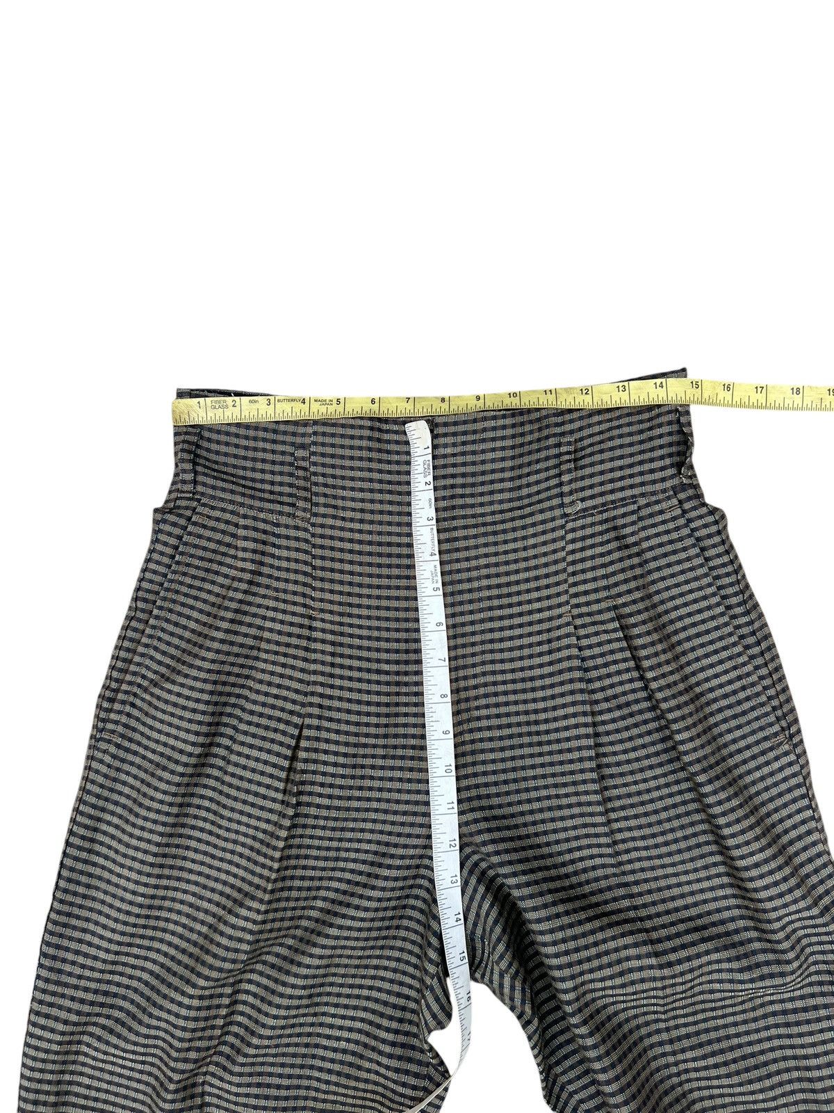 Matsuda 90s Nicole Stripe Linen Silk Jacquard Balloon Trouser Size US 29 - 2 Thumbnail