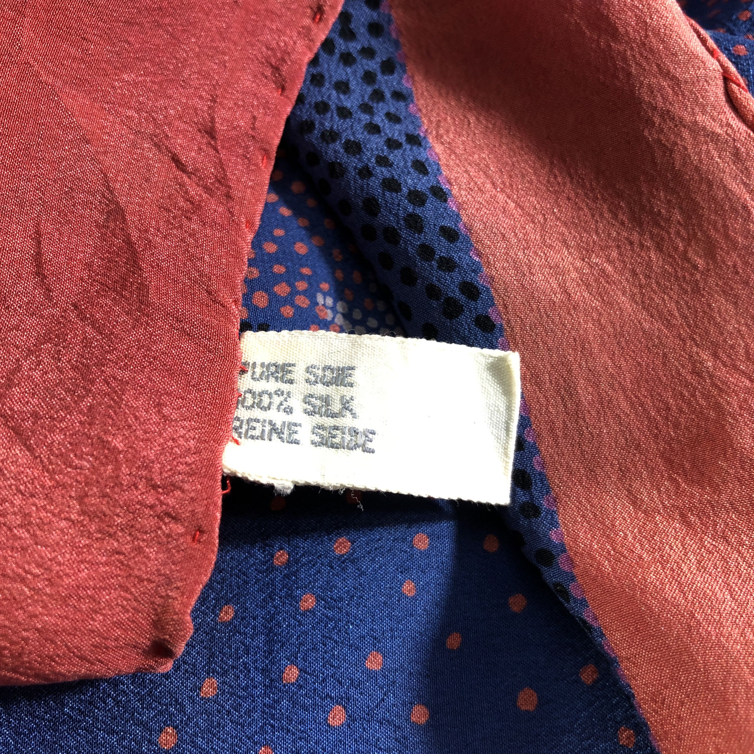 Christian Dior Monsieur Christian Dior Floral Hand Rolled Silk Scarf M1148 Size ONE SIZE - 7 Thumbnail