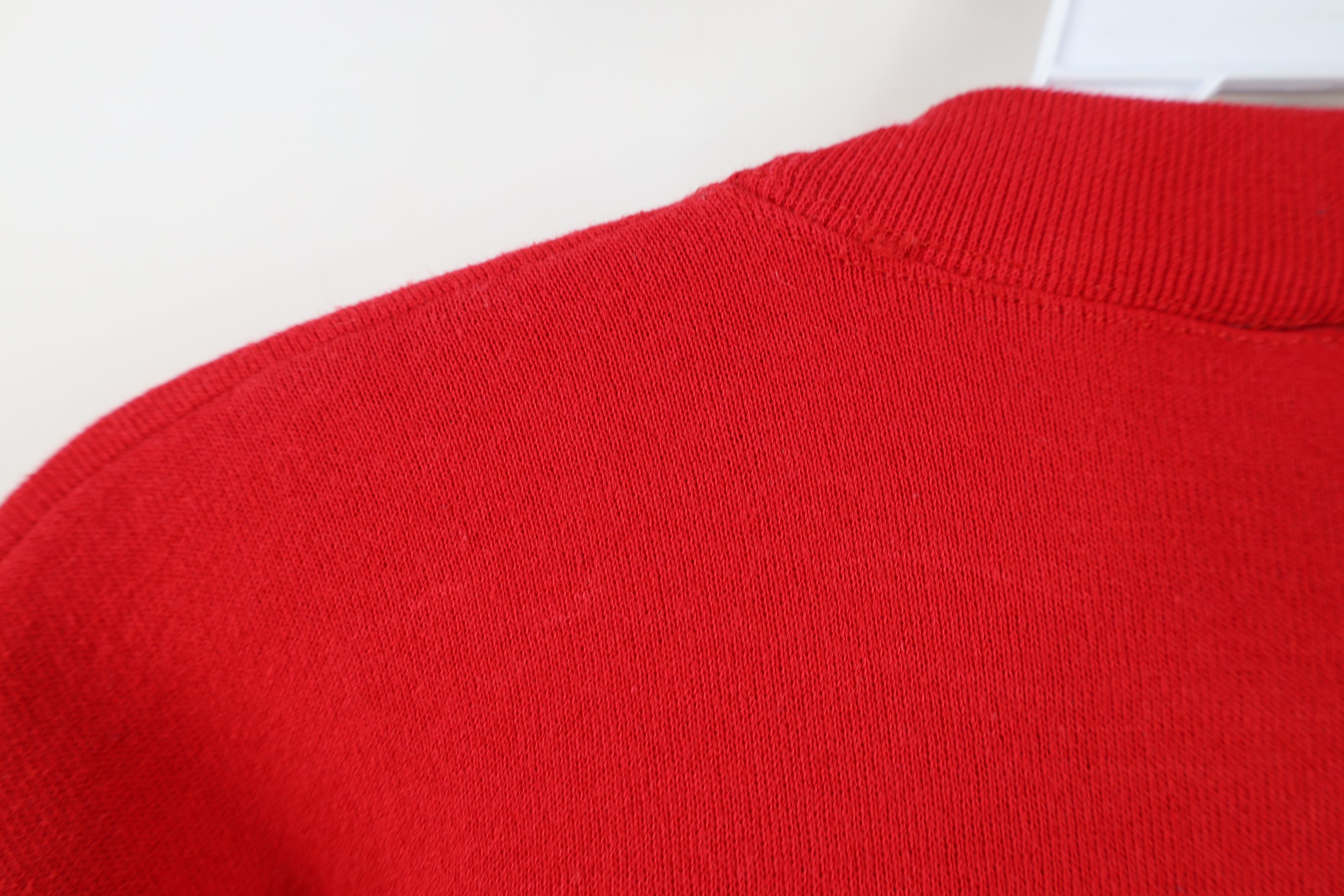 Vintage Vintage 90s Streetwear Christmas Snowman Sweatshirt Red Size L / US 10 / IT 46 - 9 Thumbnail