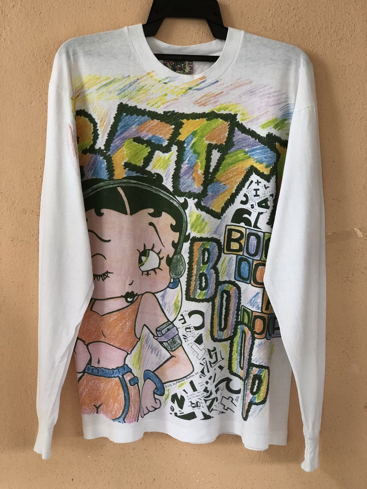Vintage Vintage 90s BETTY BOOP All Over Print Shirt Size US L / EU 52-54 / 3 - 3 Thumbnail