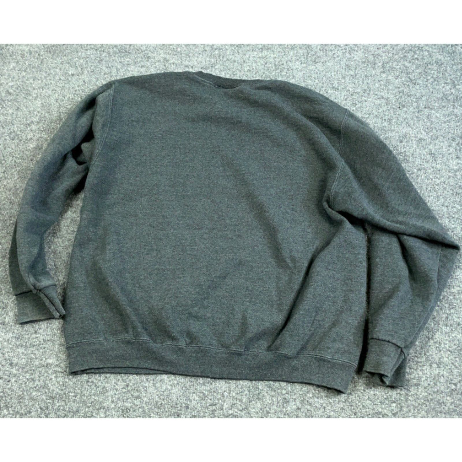 Vintage Pluma Deer Hunting Print Gray Sweatshirt Adult Large 50-50 Fleece VTG Size US L / EU 52-54 / 3 - 2 Thumbnail