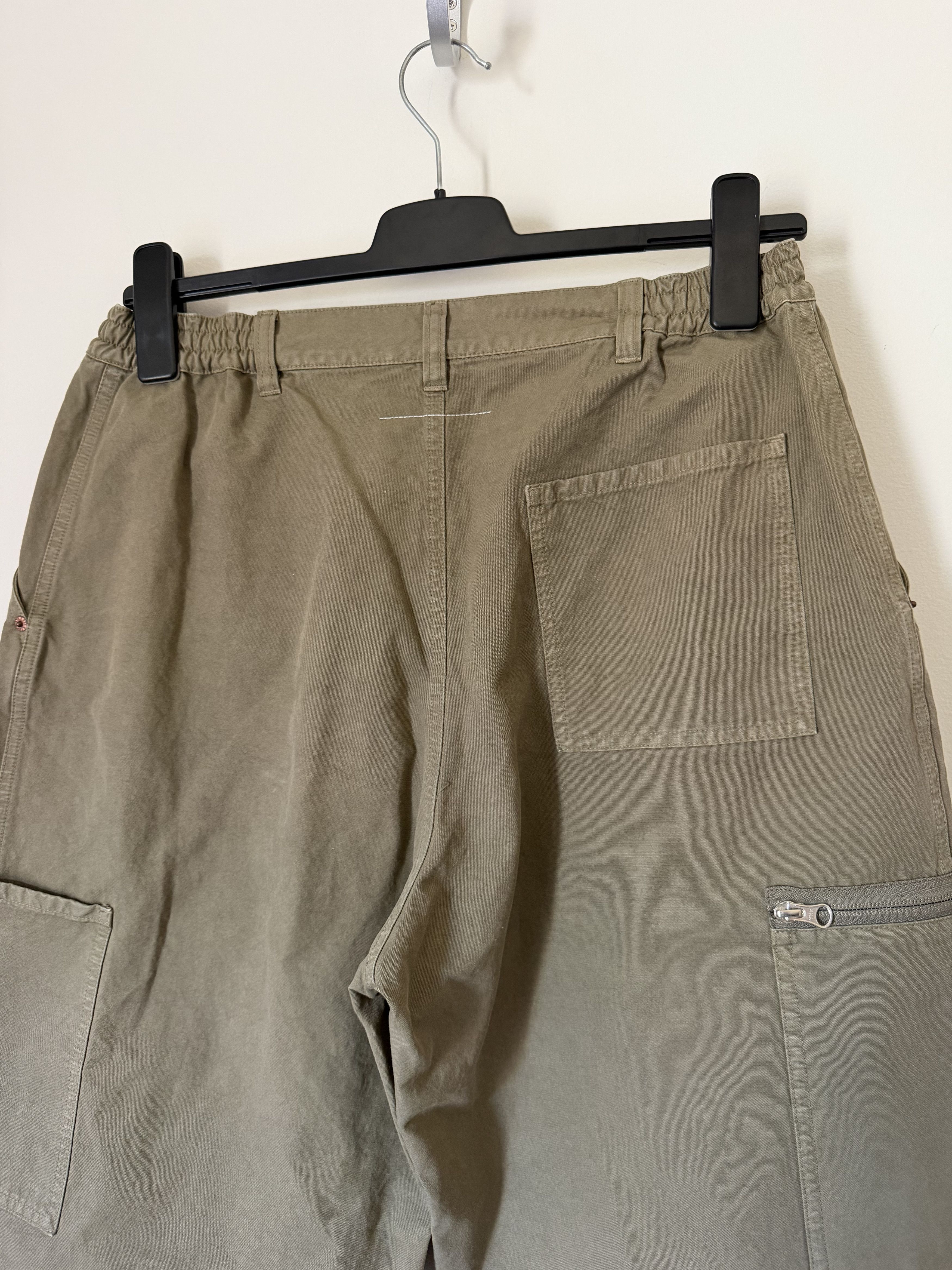 MM6 MM6 Maison Margiela Double Knee Cargo Pants in Khaki Green Size US 34 / EU 50 - 6 Thumbnail