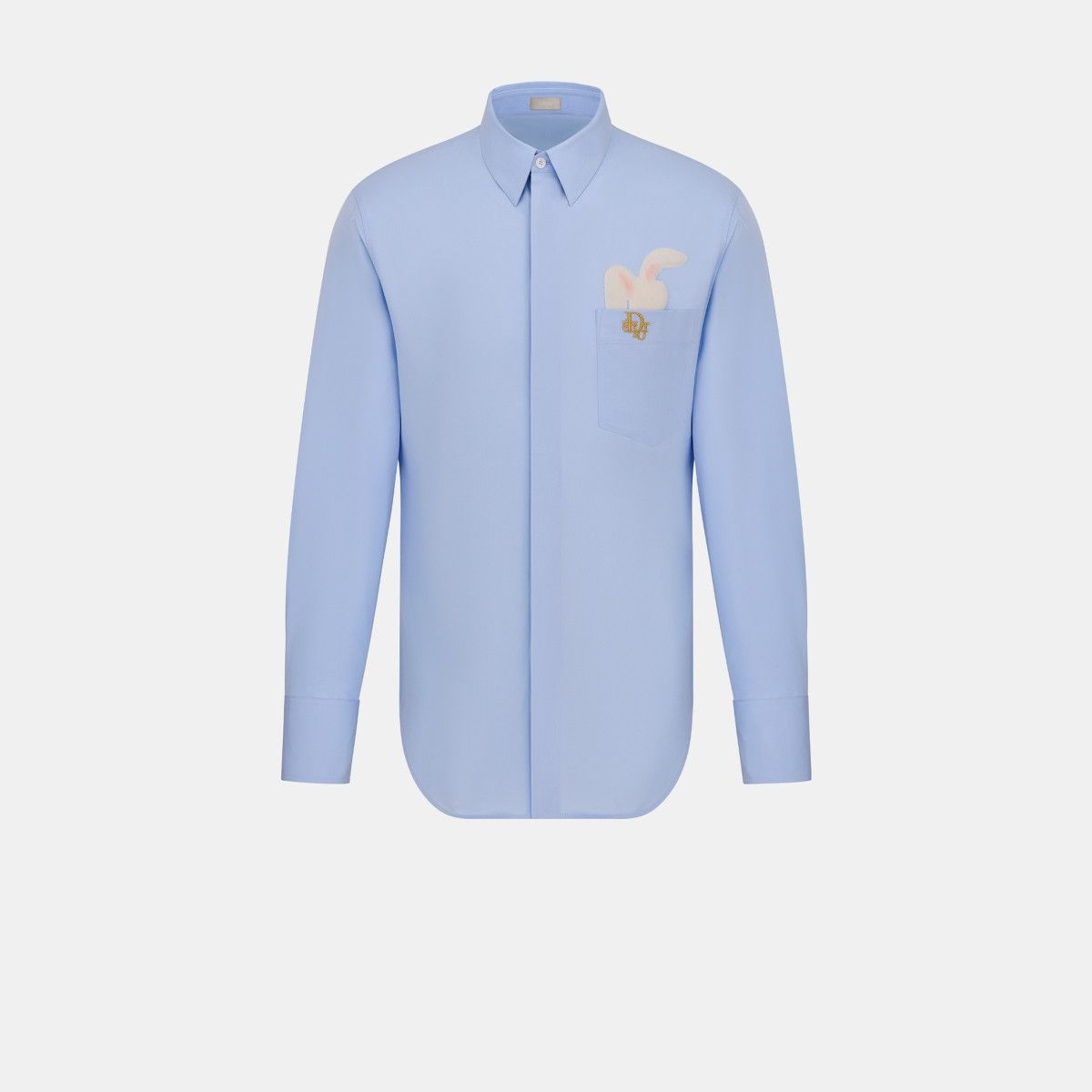 image of Dior O1W1Db10124 Shirt In Blue, Men's (Size Medium)