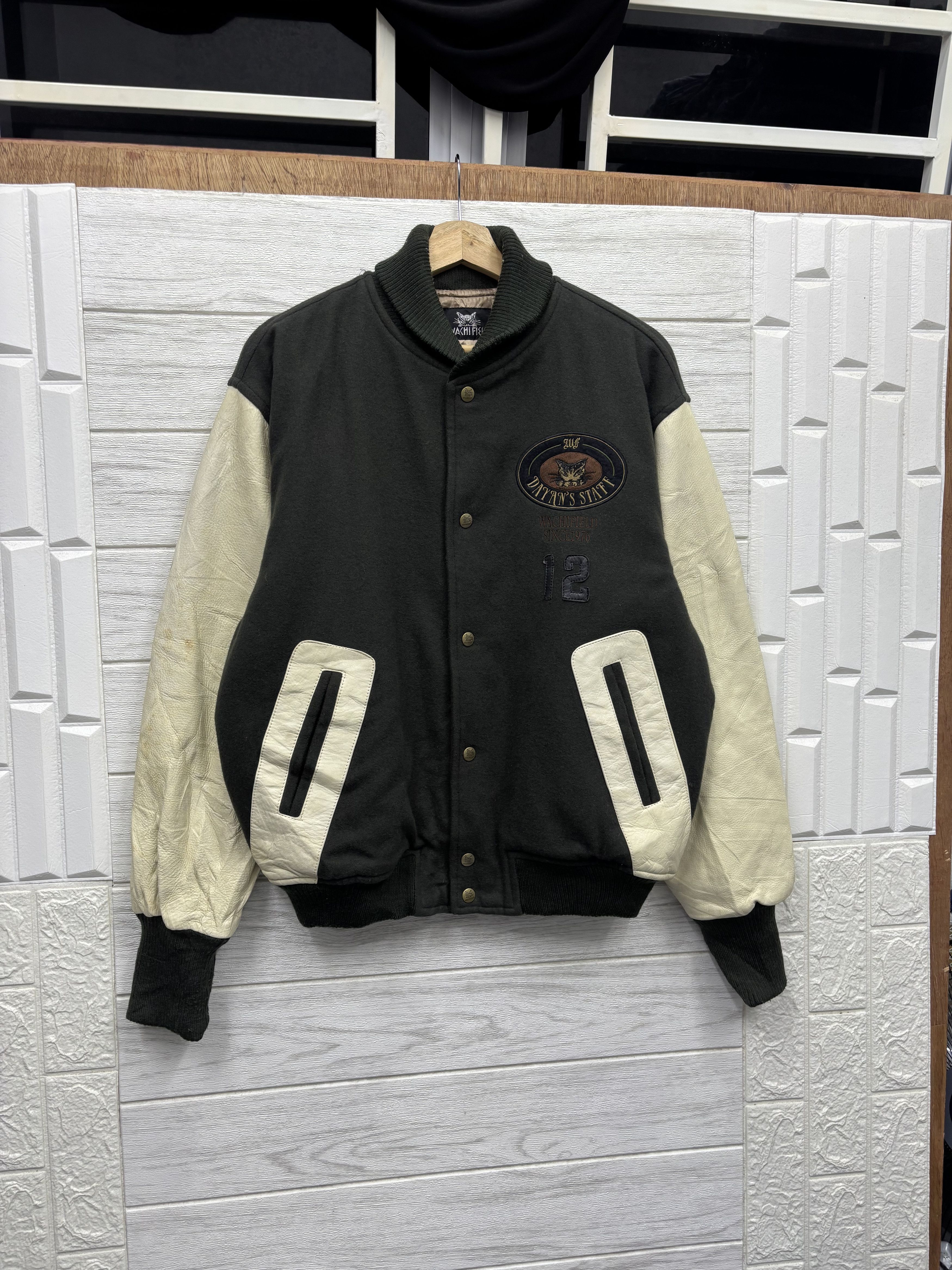 Japanese Brand VINTAGE 80’s JAPANESE WOOL VARSITY JACKET WACHIFIELD Size US L / EU 52-54 / 3 - 2 Thumbnail
