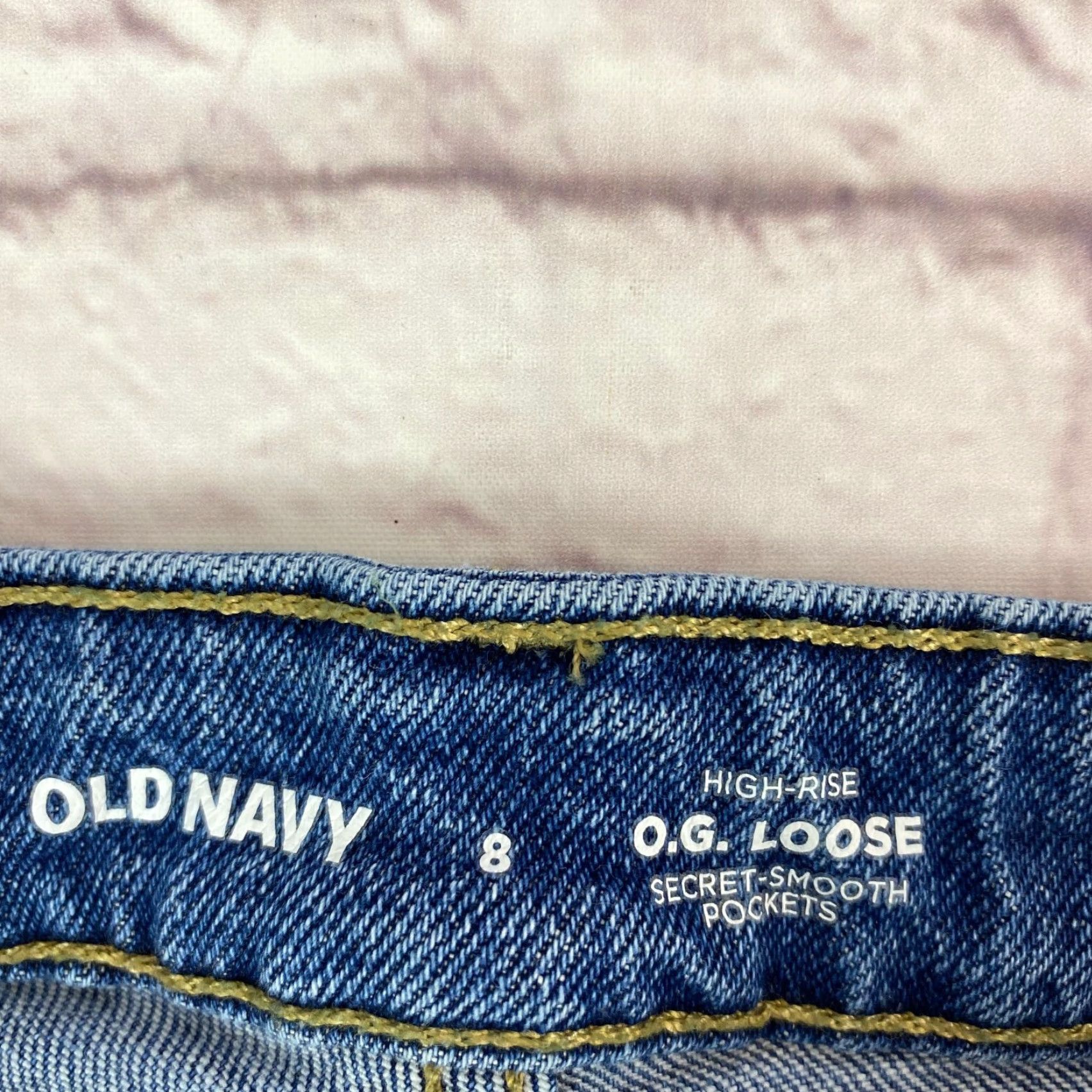 Old Navy Old Navy Jeans Womens High Rise O.G Distressed Straight Leg Sz 8 Blue Denim 30W 30L 5-Pocket City 90s Mens? Size 30" / US 8 / IT 44 - 3 Thumbnail