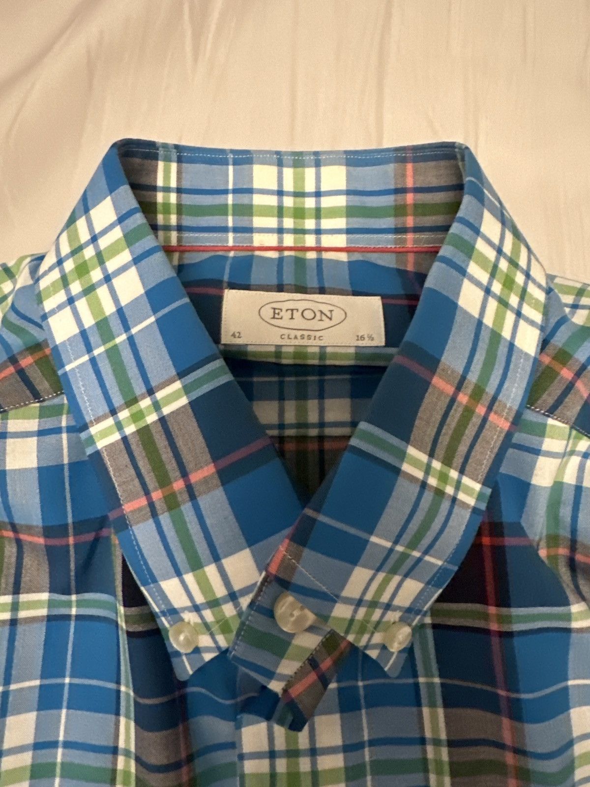 Eton Eton Dress Shirt Altered (See Measurements) Size US M / EU 48-50 / 2 - 1 Thumbnail