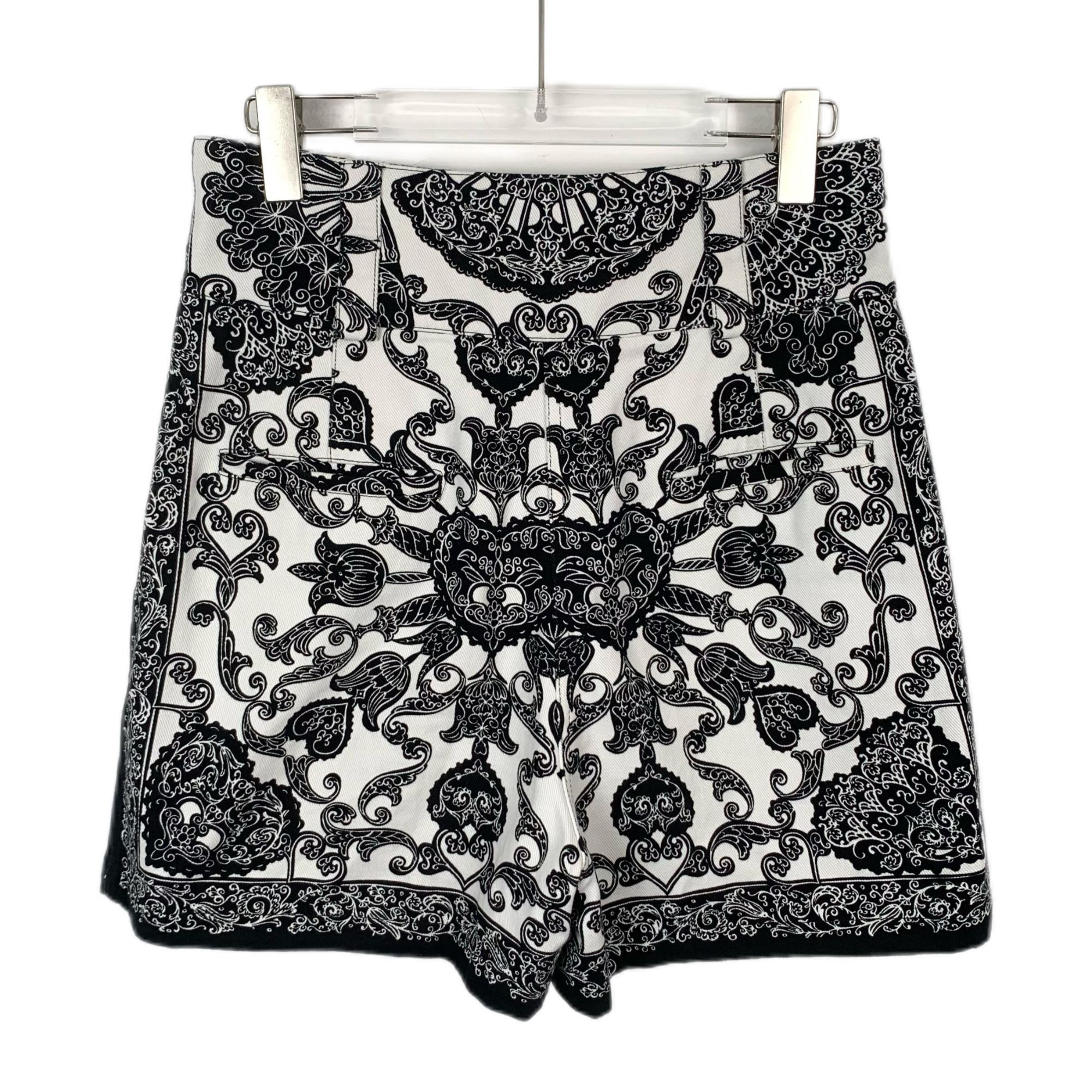 Dior Dior Black & White Patterned Cotton Casual Shorts (Size 44) Size 30" / US 8 / IT 44 - 8 Thumbnail