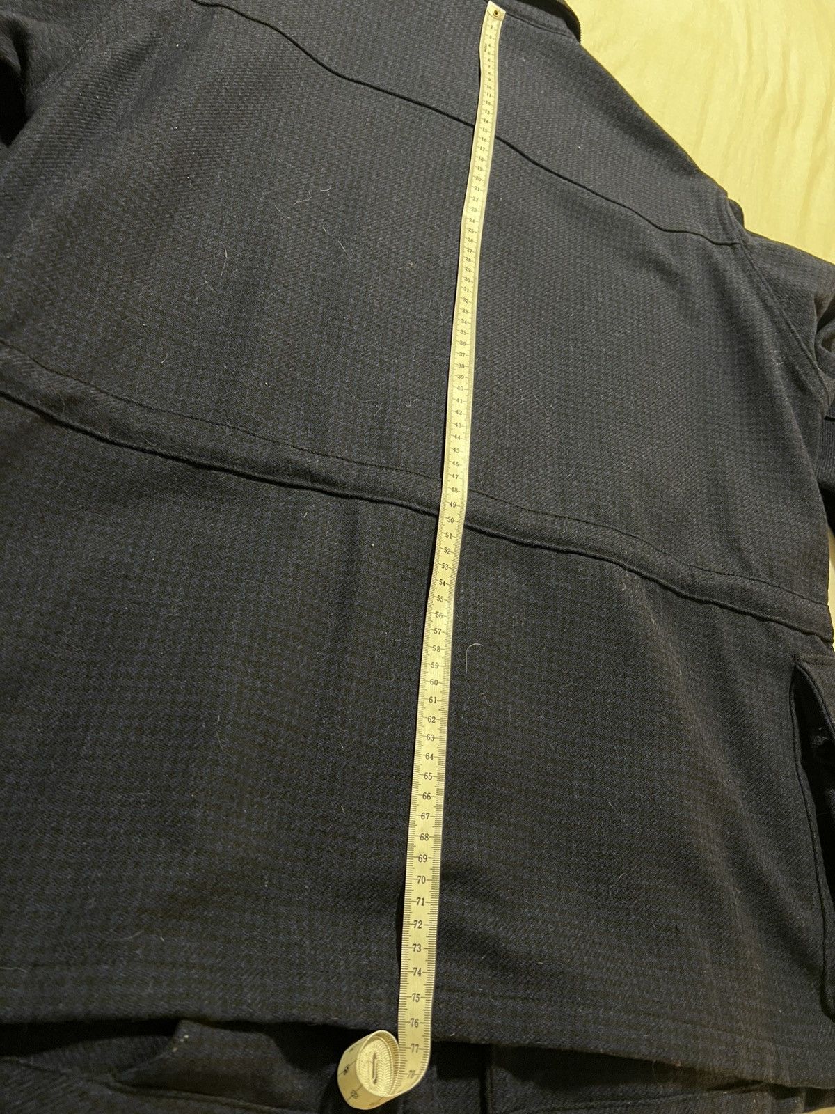 Monitaly Monitaly Half Coat Type B Houndstooth Navy Size 42 Size US L / EU 52-54 / 3 - 6 Thumbnail