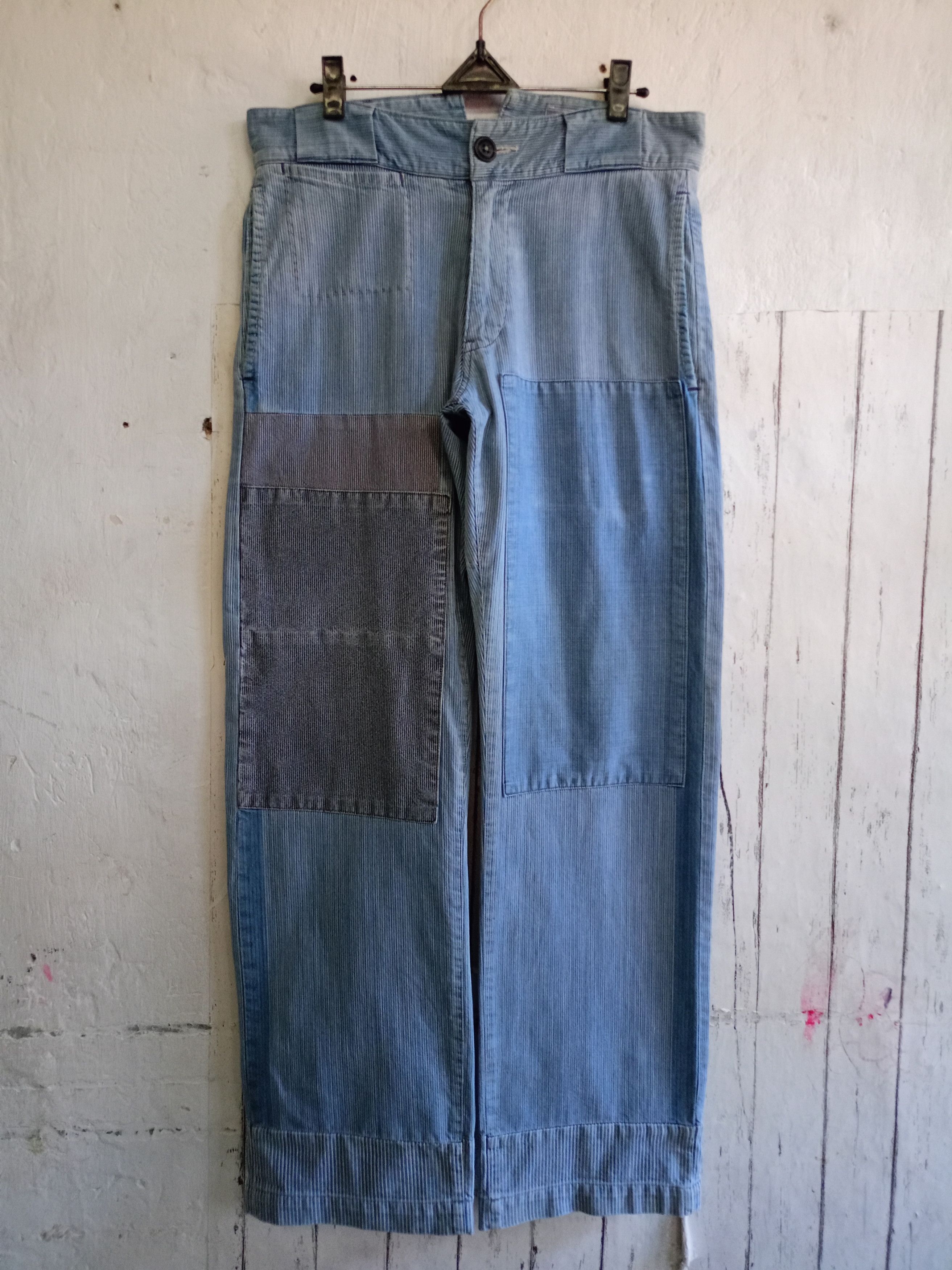 Blue Blue Japan Blue blue patworck Hikory pants Size US 30 / EU 46 - 1 Thumbnail
