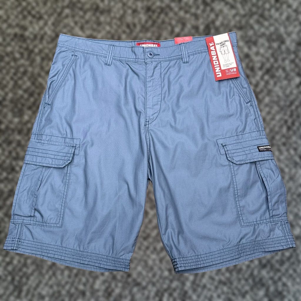 Vintage Union Bay Vintage Cargo Shorts Mens 38 Tidal Wave Blue Mason New Size US 38 / EU 54 - 1 Thumbnail