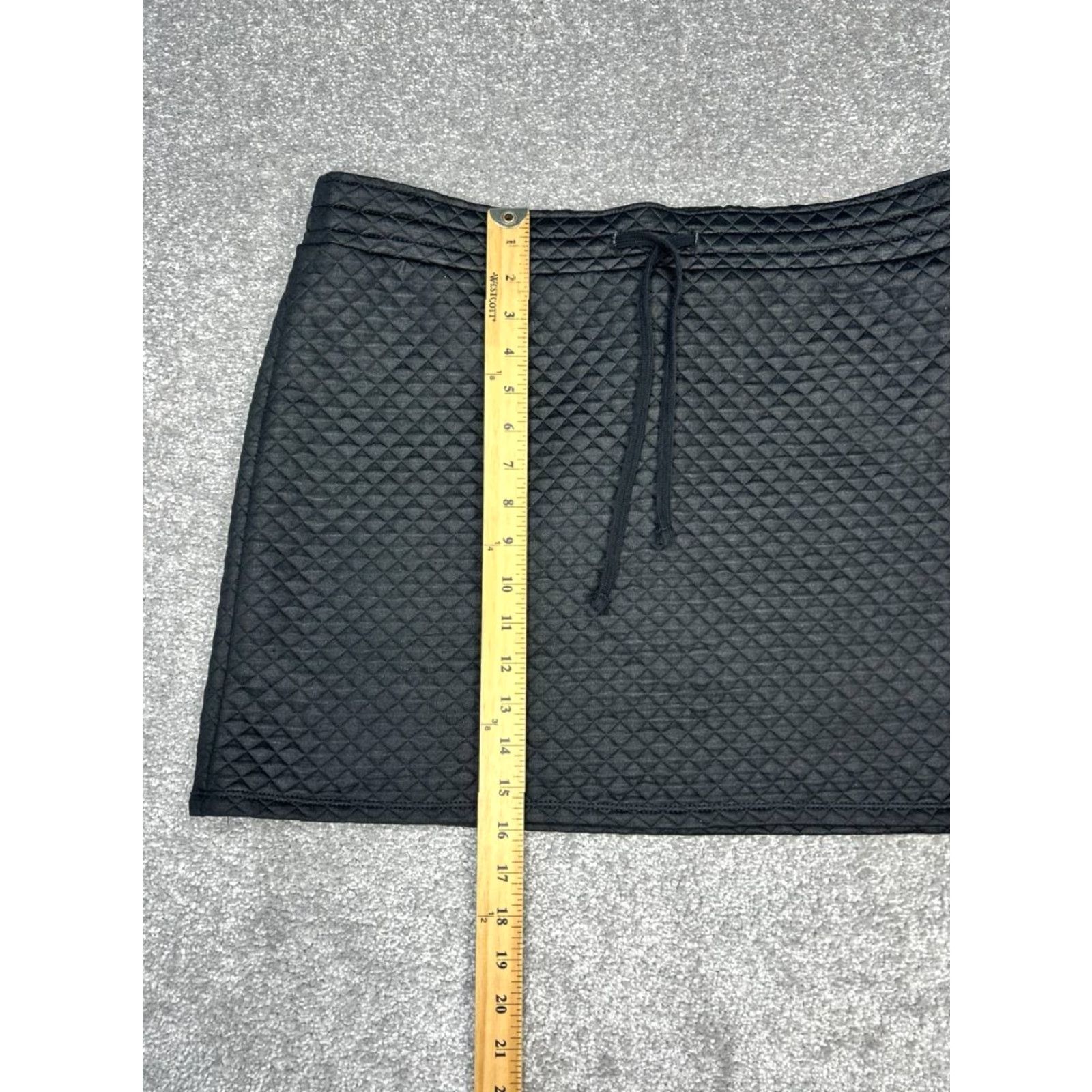 Fabletics Fabletics Skirt Womens XL Black Drawstring Pockets Mini Short Beac h Walking Casual Travel Size 40" / US 18 - 3 Thumbnail
