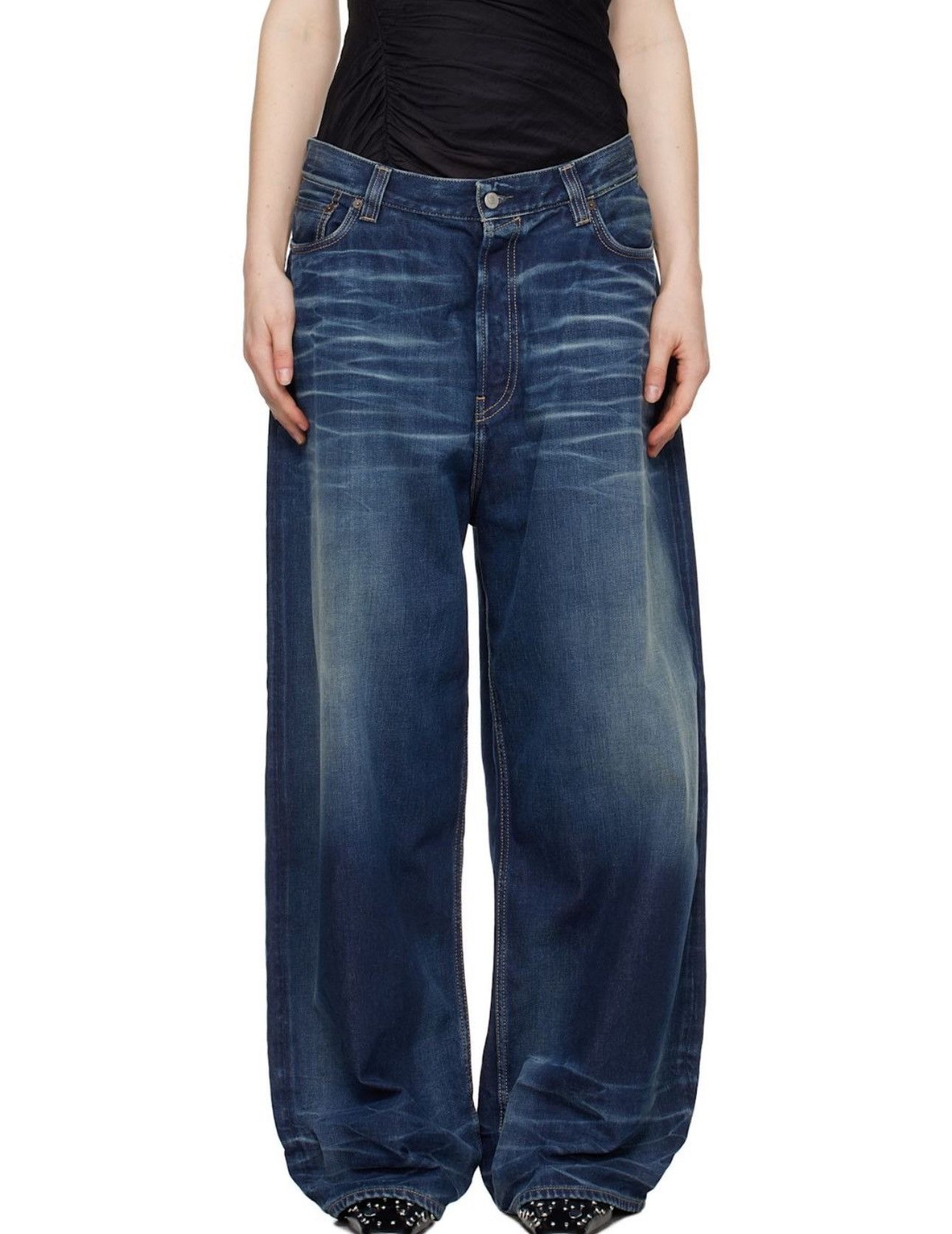 Acne Studios 2023M Super Baggy Broadway Jeans in Mid