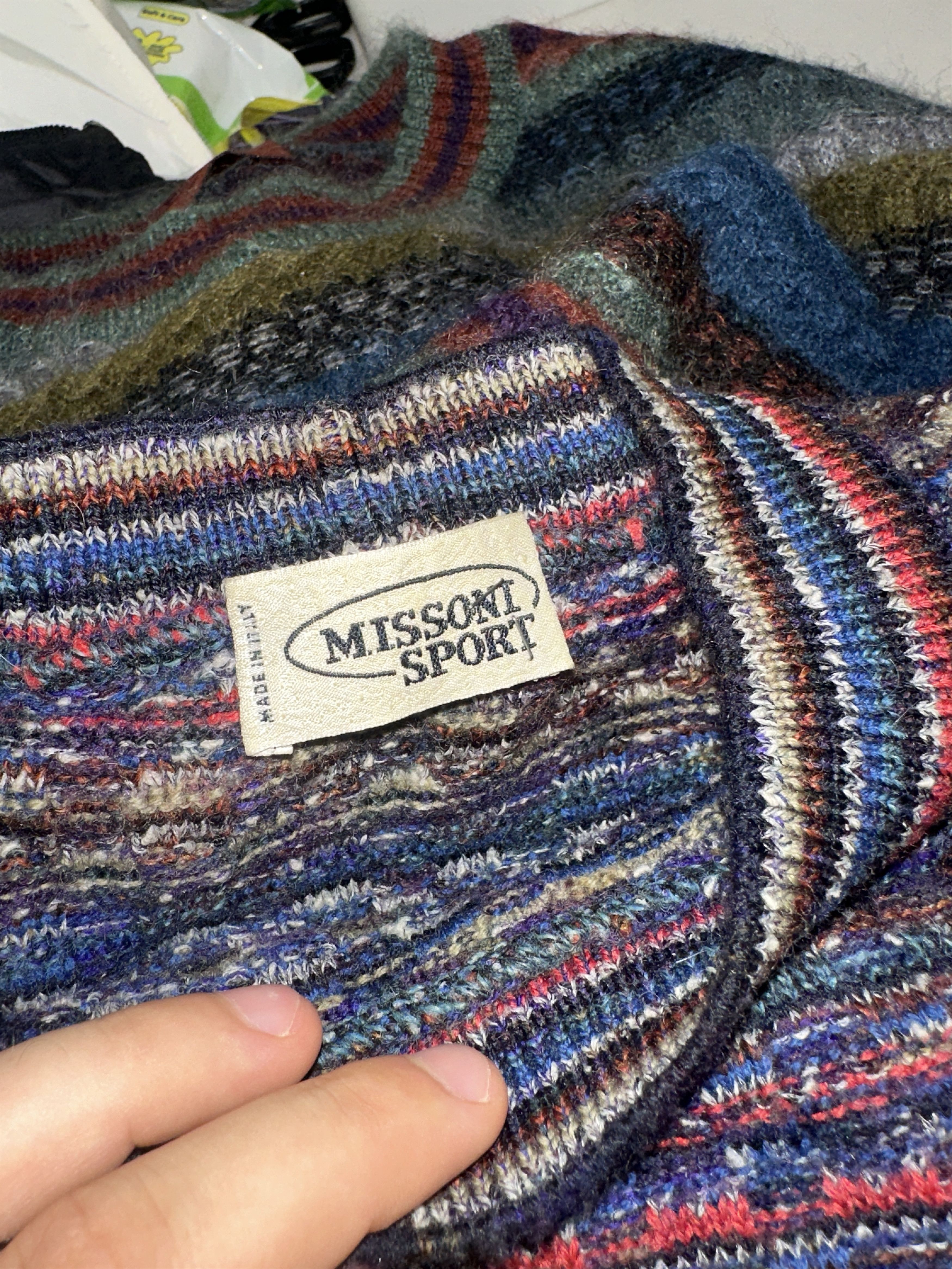 Missoni Missoni Sport Alpaca Rainbow Knit Striped Sweater Size 48 M Size US M / EU 48-50 / 2 - 8 Thumbnail