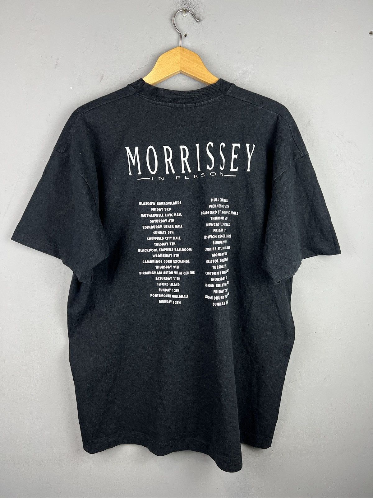 Morrissey 💥RARE💥 Morrissey in Person Tour T-shirt The Smith Boxers 90s Size US XL / EU 56 / 4 - 2 Thumbnail