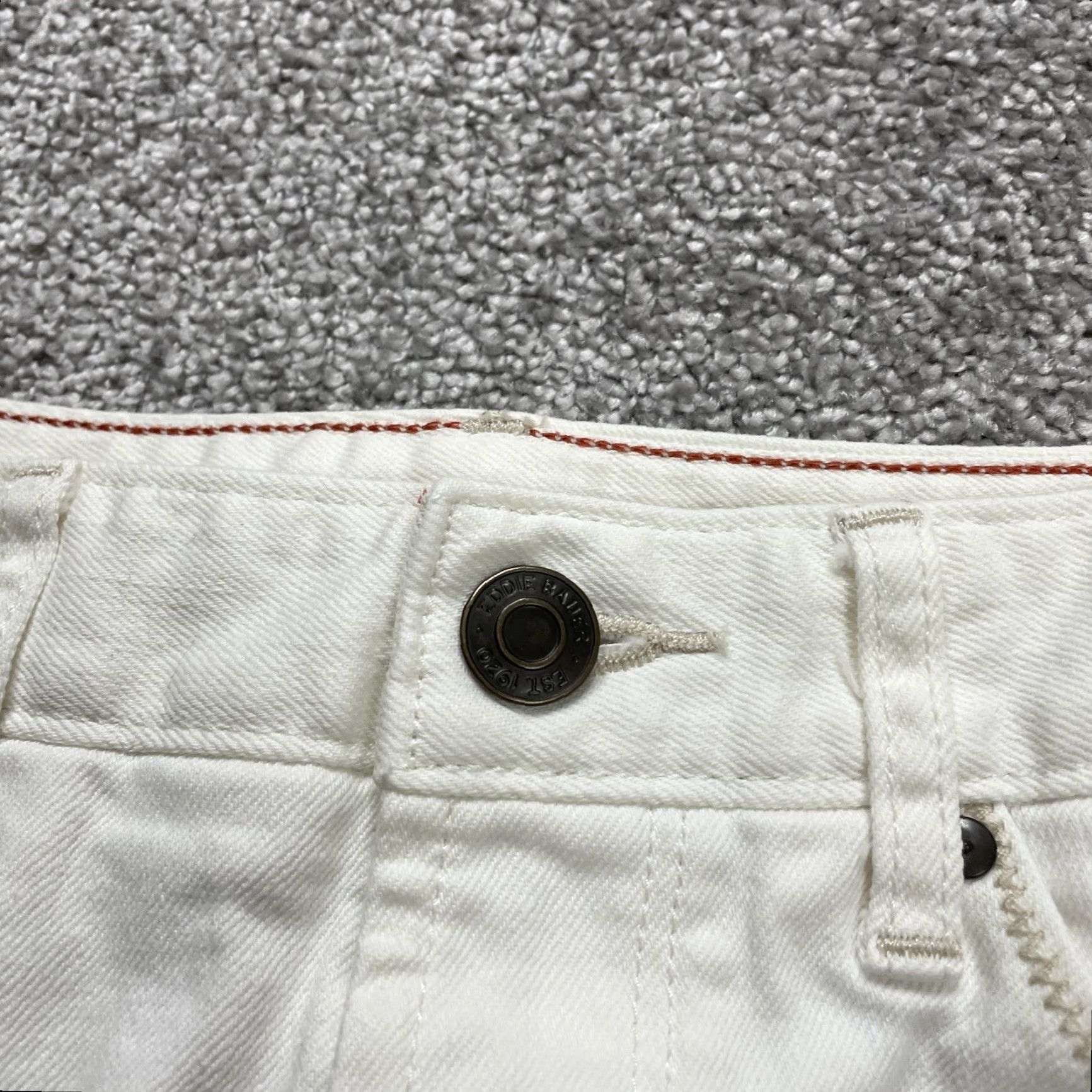 Eddie Bauer Eddie Bauer Denim Mini Skirt Womens 2 Short White Casual Cotton Spandex Pockets 90s Theme Mens? Wait Size 26" / US 2 / IT 38 - 4 Thumbnail