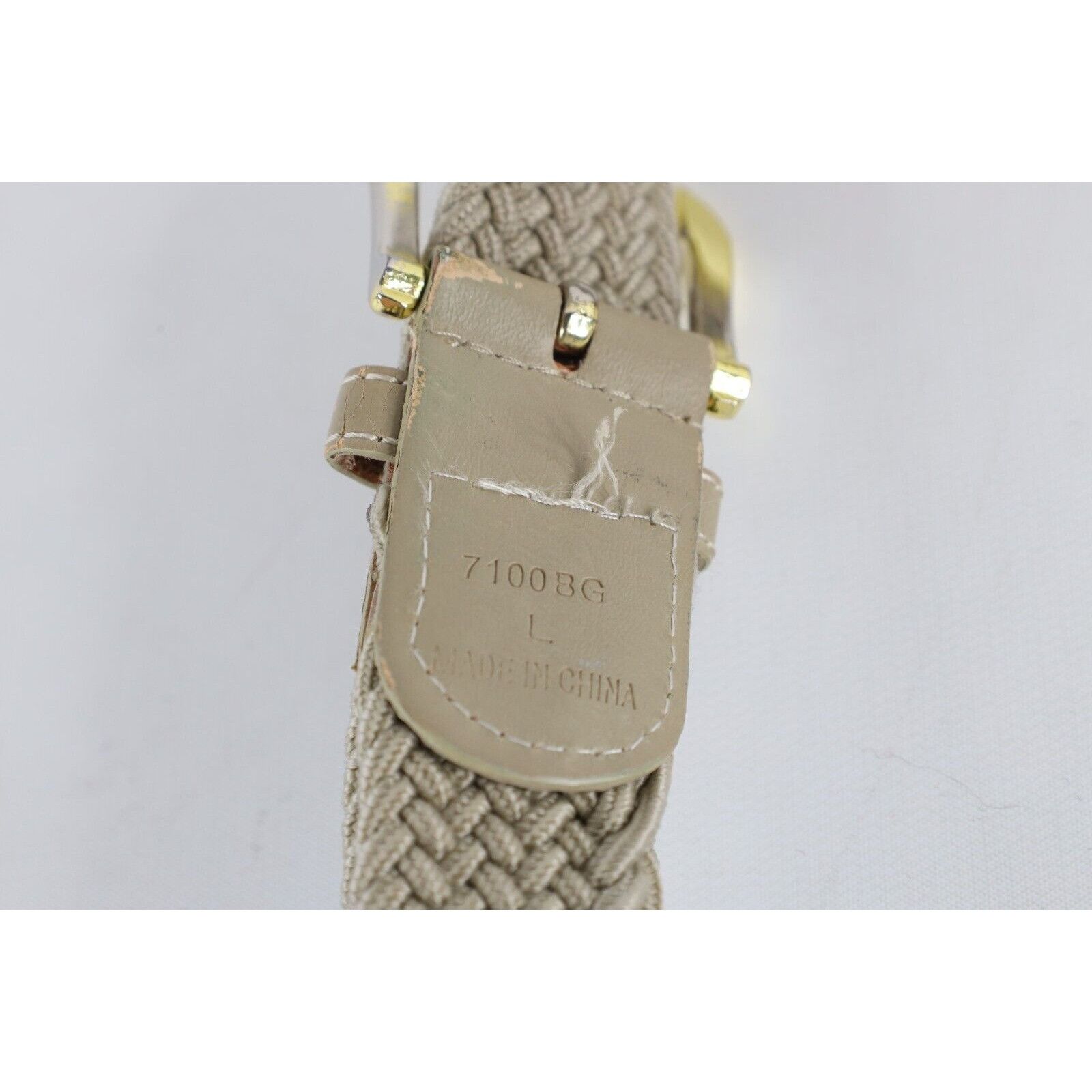 Vintage Vintage 90s Streetwear Metal Leather Braided Stretch Belt Size ONE SIZE - 6 Thumbnail