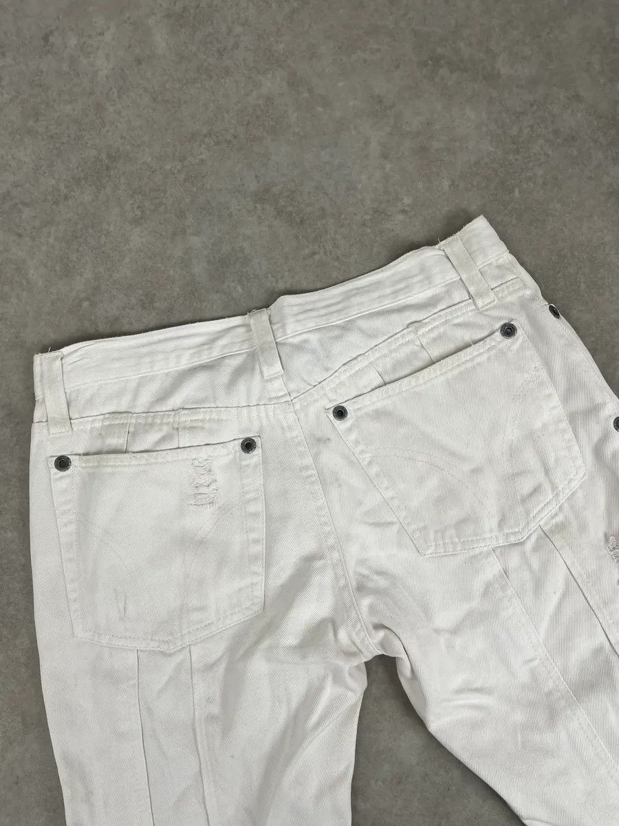 Dolce & Gabbana SS2004 Dolce & Gabbana White Distressed Pants Size US 31 - 8 Thumbnail