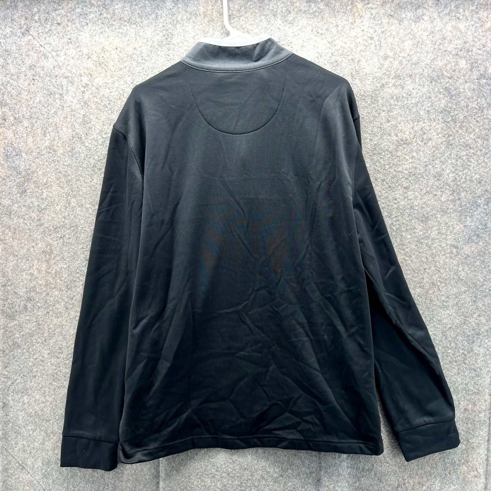 Callaway VINTAGE Callaway Sweater Mens XL Black Grey Quarter Zip Pullover Knit Jacket Golf Pullover Knit Shirt Men’s XL Black Golf Sweater Size US XL / EU 56 / 4 - 2 Thumbnail
