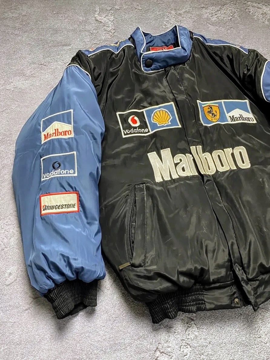 Formula 1 🔥Vintage Ferrari Marlboro F1 Racing Bomber Jacket Retro Y2K Size US S / EU 44-46 / 1 - 3 Thumbnail