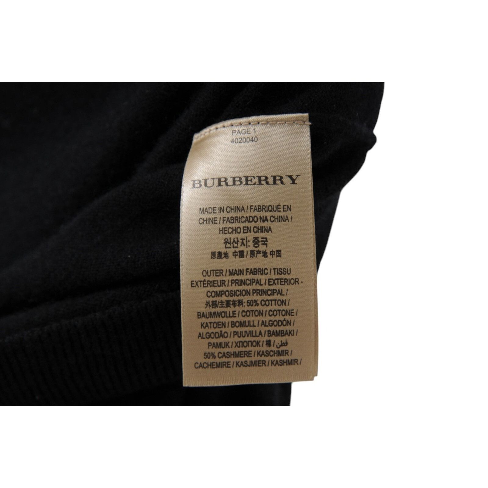 Burberry Burberry Mens Crewneck Sweater Size Small Cashmere Cotton Bl Size US S / EU 44-46 / 1 - 6 Thumbnail