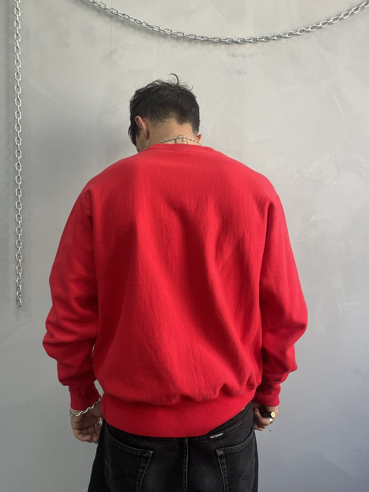 Champion Champion embroidered sweatshirt y2k big logo Size US XL / EU 56 / 4 - 7 Thumbnail
