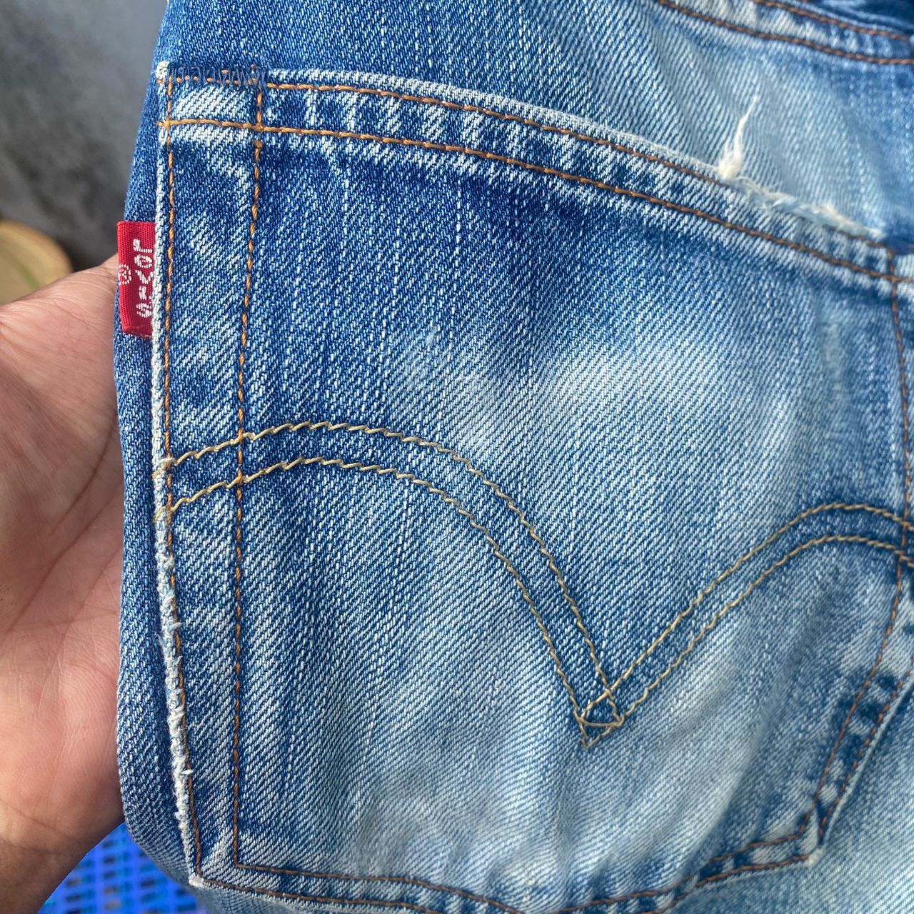 Levi's Vintage 90s Levis 502 Distressed Denim Kurt Cobain Style Size US 31 - 12 Thumbnail