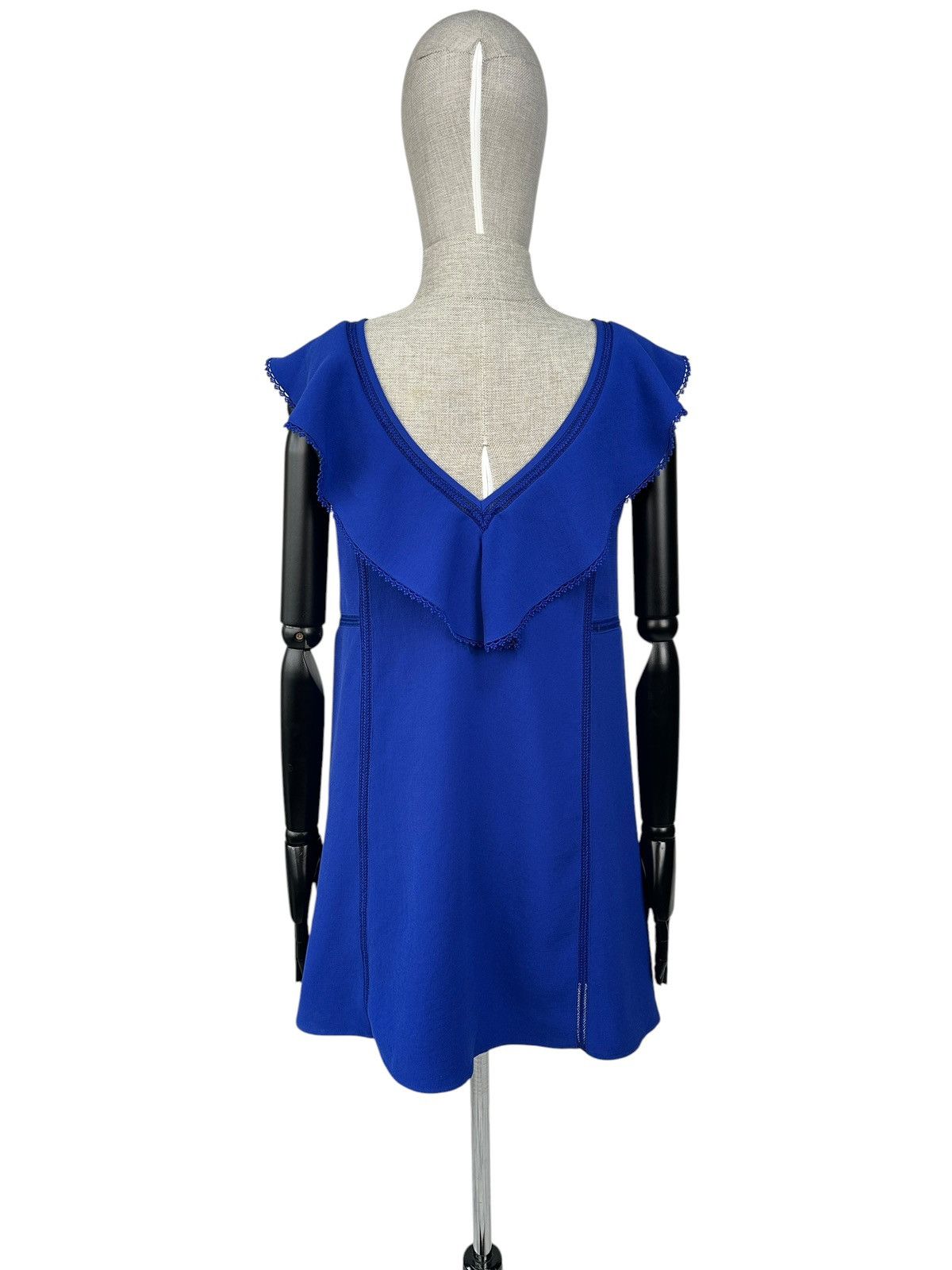 Sezane SEZANE Martie Mini Dress Electric Blue size 34 Size XS / US 0-2 / IT 36-38 - 2 Thumbnail