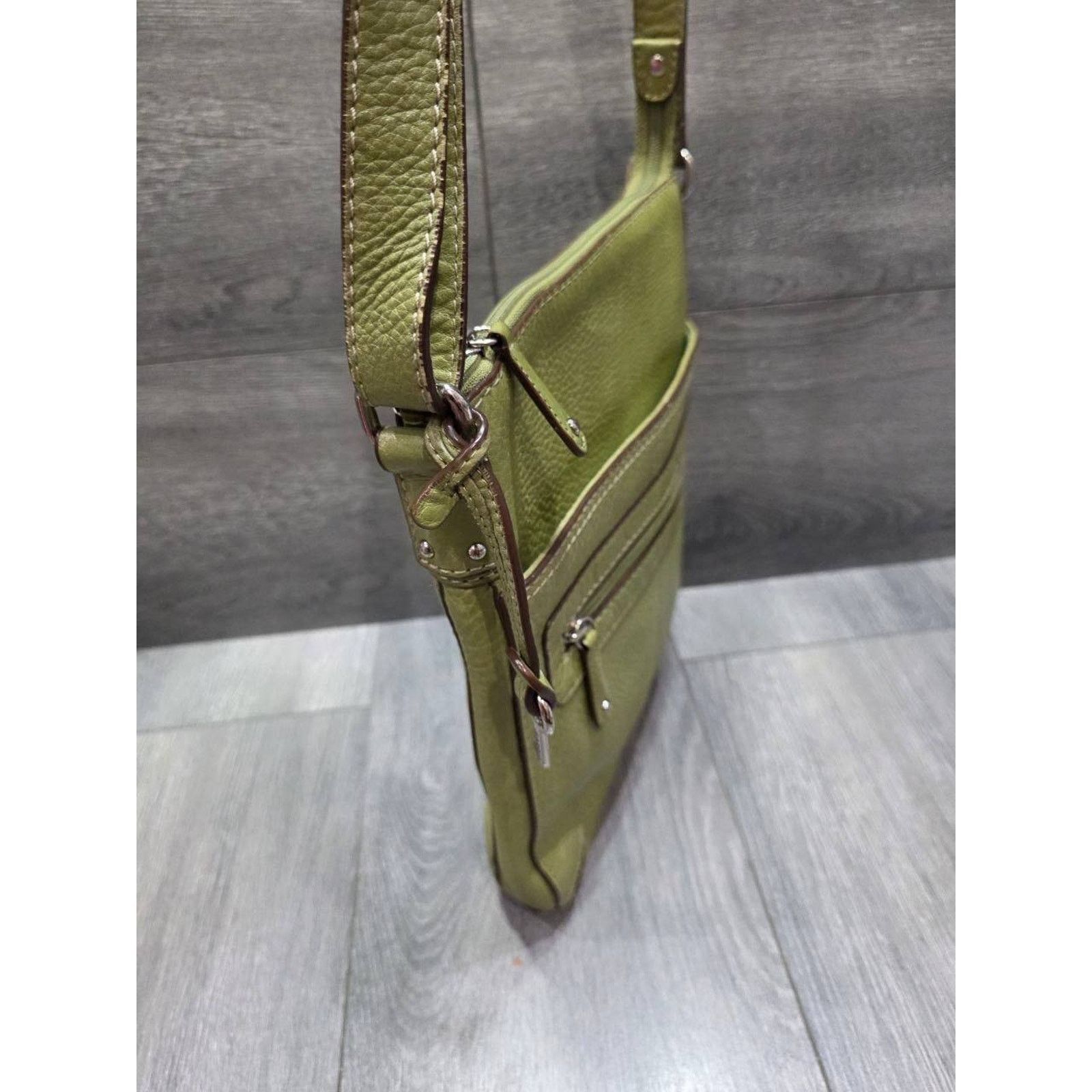 Fossil Pebbled Green Bag B000445 Size ONE SIZE - 10 Thumbnail