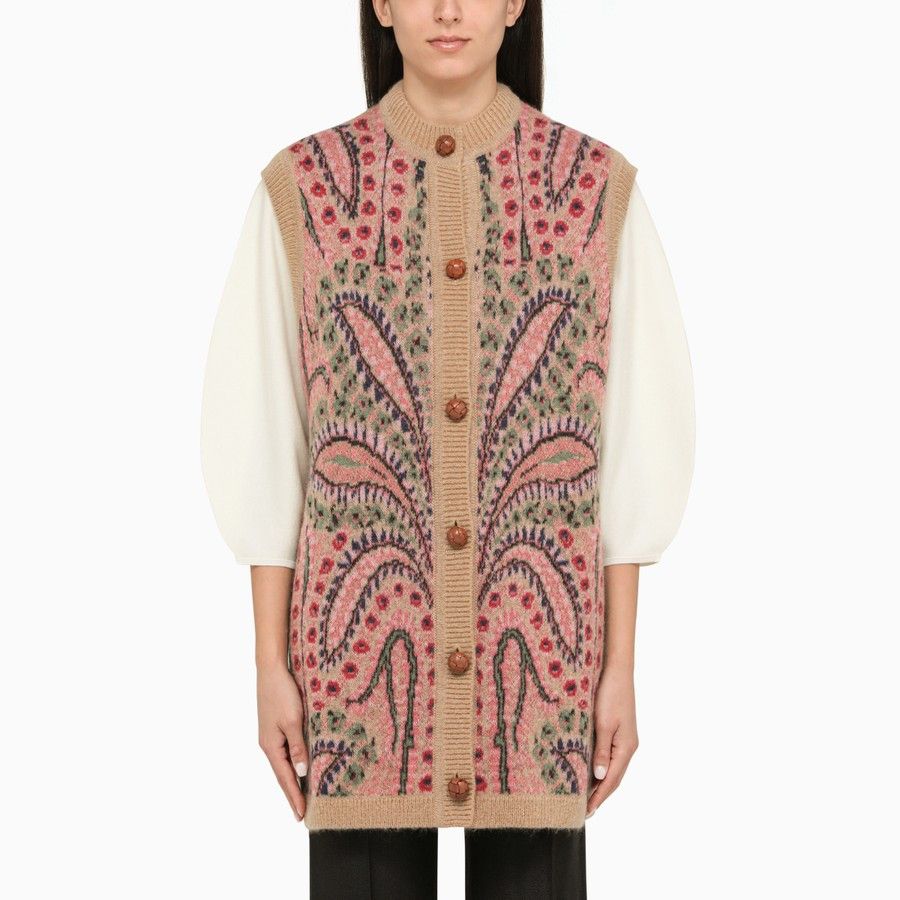 image of Etro O1D2Blof01223 Waistcoat In Beige, Women's (Size Small)