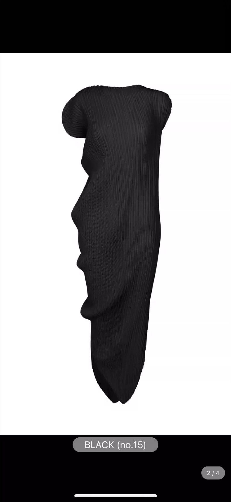 Issey Miyake Issey Miyake size:2 The main line is a black fish-scale dr Size M / US 6-8 / IT 42-44 - 3 Thumbnail