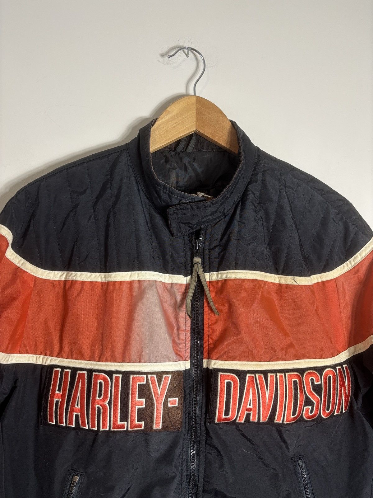 Harley Davidson Vtg Harley Davidson Motorcycles Bomber Jacket USA Sun Fade Size M / US 6-8 / IT 42-44 - 2 Thumbnail