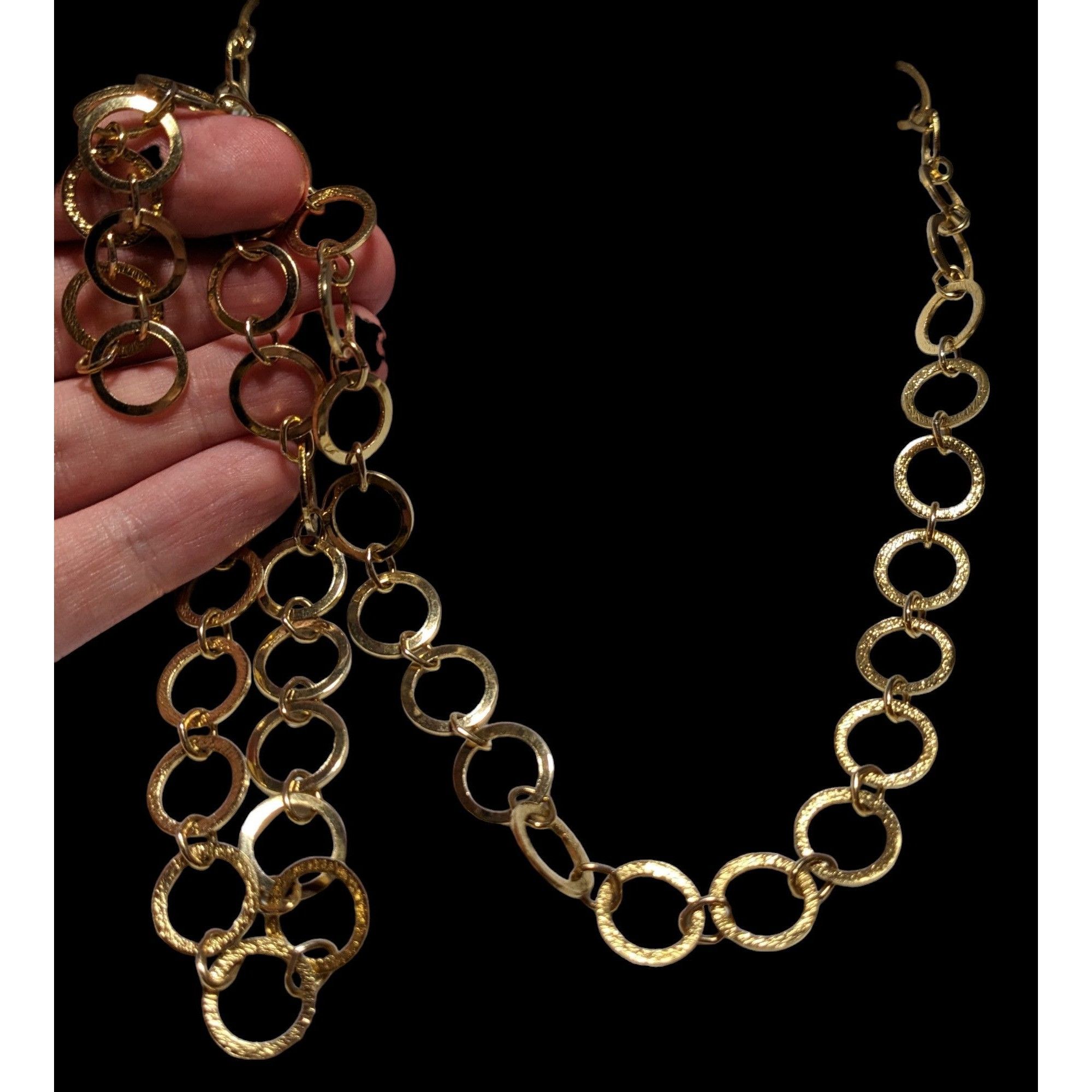 Other Gold-Tone Circle Link Chain Necklace Size ONE SIZE - 2 Thumbnail
