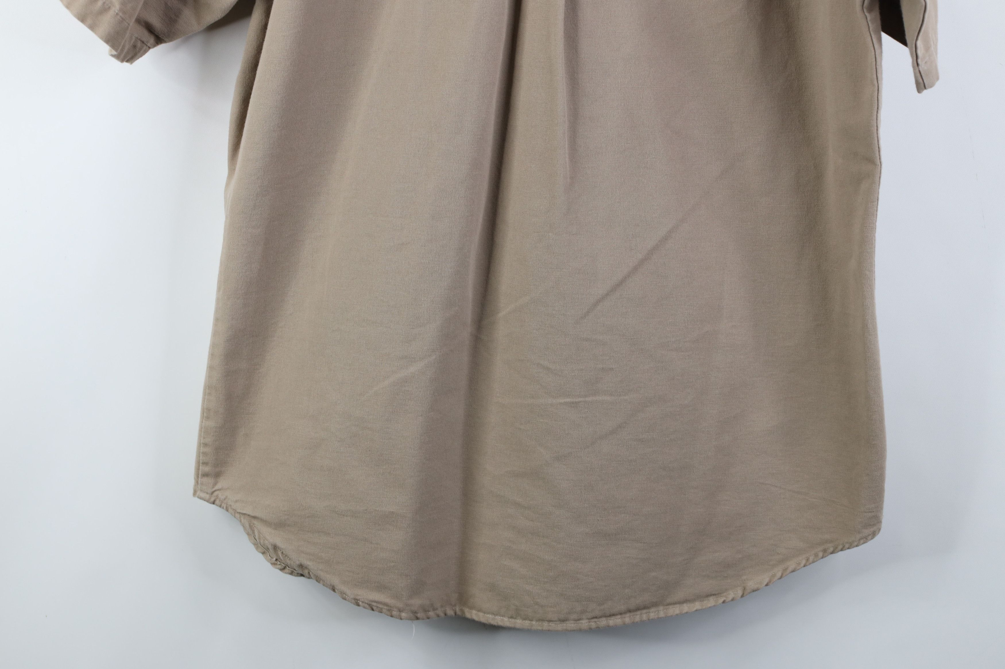 Dickies Vintage Dickies Heavyweight Short Sleeve Button Shirt Brown Size US M / EU 48-50 / 2 - 12 Thumbnail