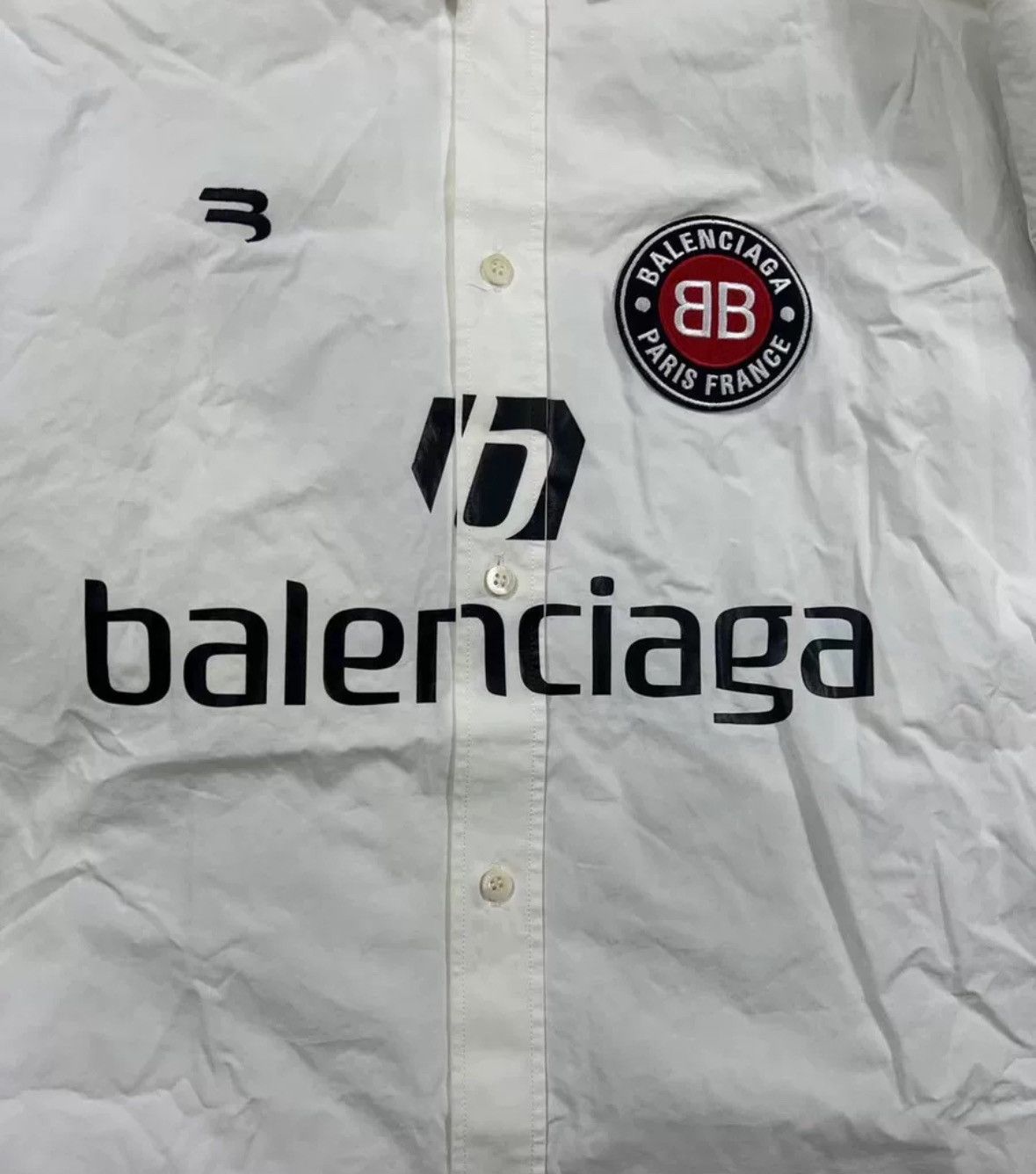 Balenciaga balenciaga Football shirt 2410-Nextarrow Size US L / EU 52-54 / 3 - 4 Thumbnail