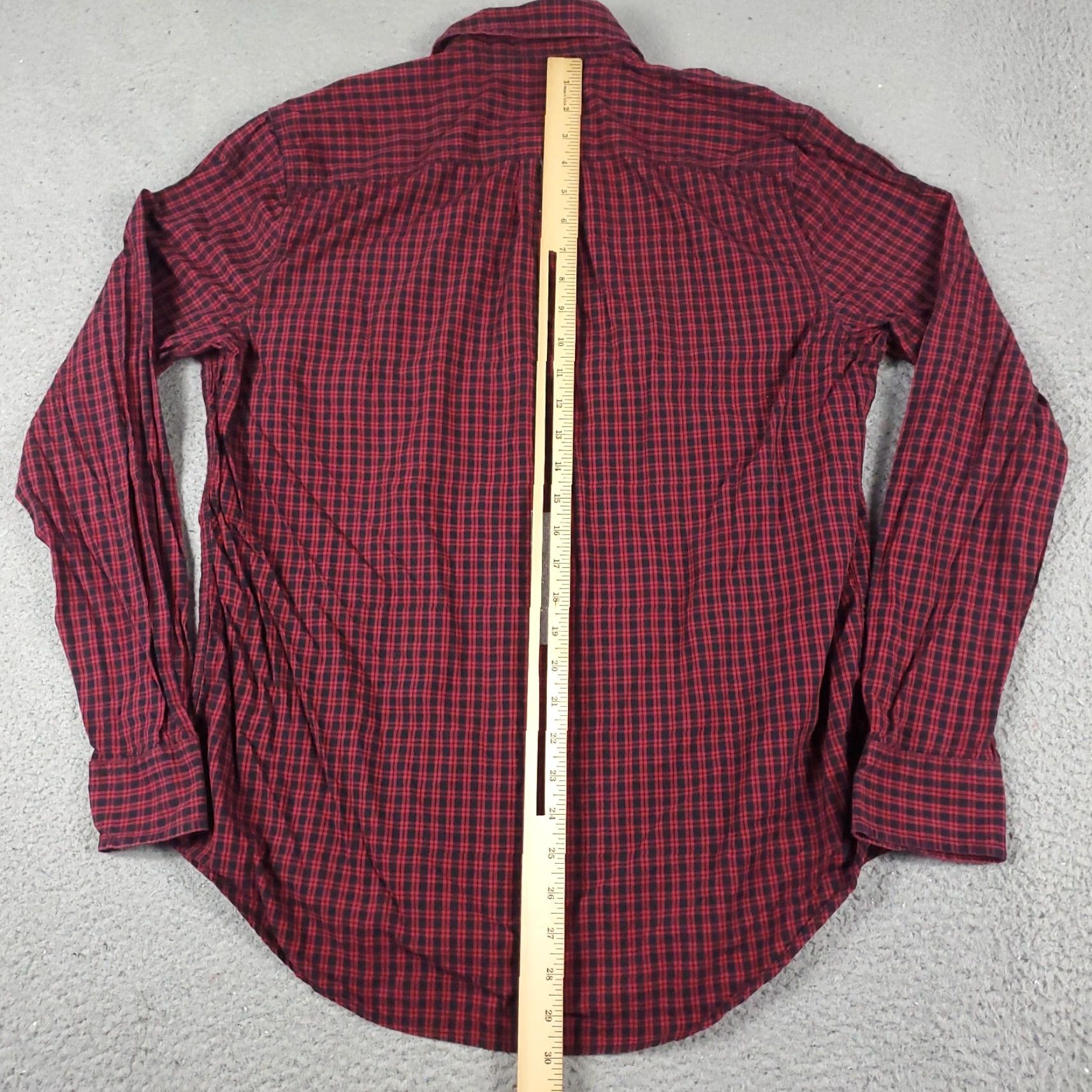 Lucky Brand Lucky Brand Shirt Mens Size Large Red Plaid Button-Up Long Sleeve Casual Business Formal Wedding Workwear Size US L / EU 52-54 / 3 - 3 Thumbnail