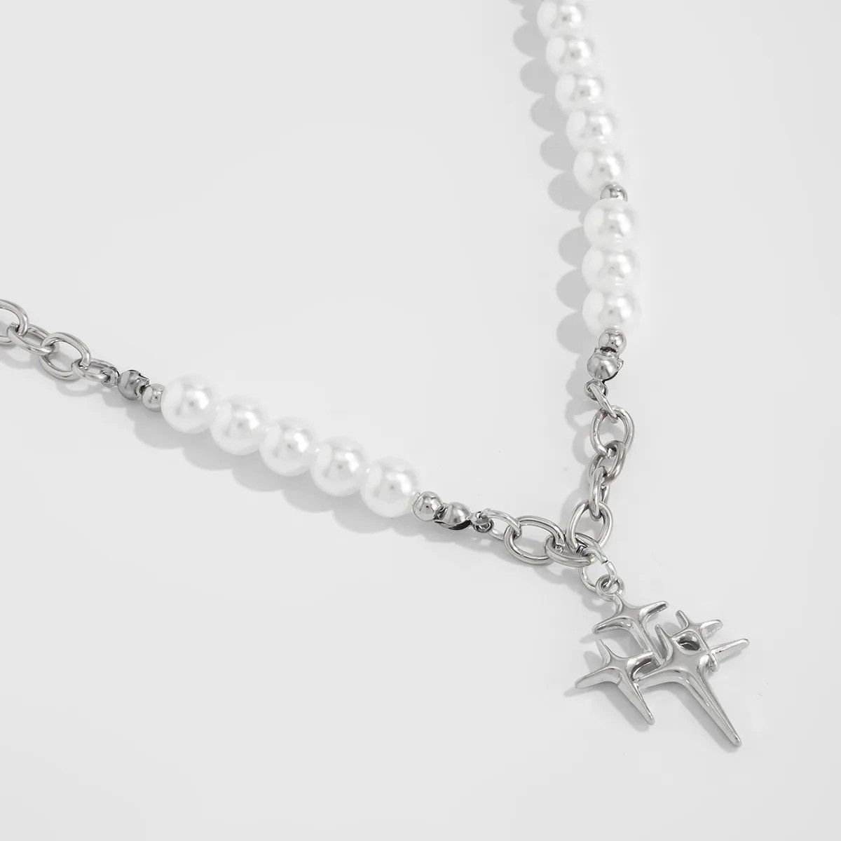 Vintage Pearl Cross Chain Necklace Size ONE SIZE - 5 Thumbnail