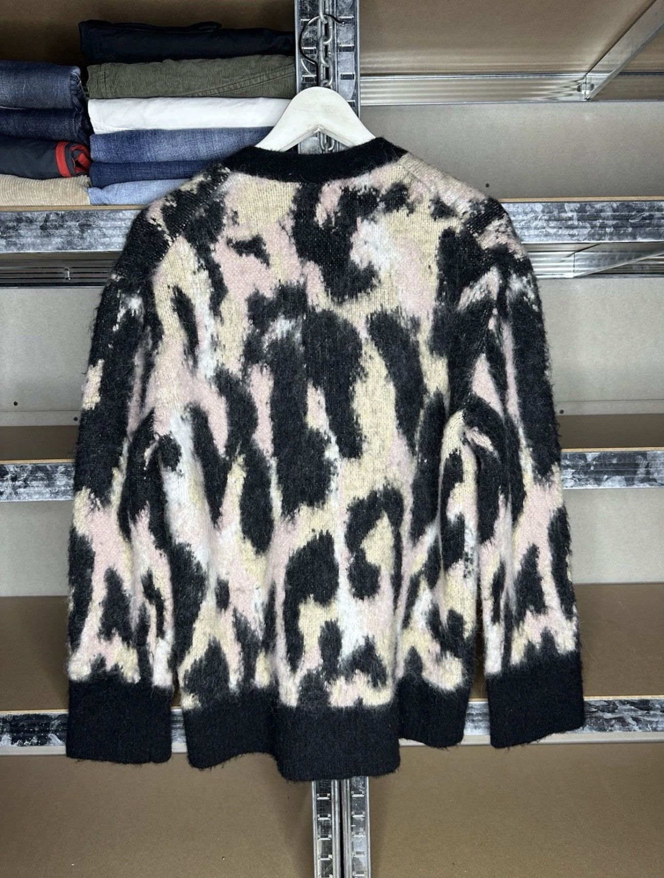 Allsaints AllSaints Lunar Cardigan Leopard Print Wool Alpaca Women's M Size M / US 6-8 / IT 42-44 - 2 Thumbnail