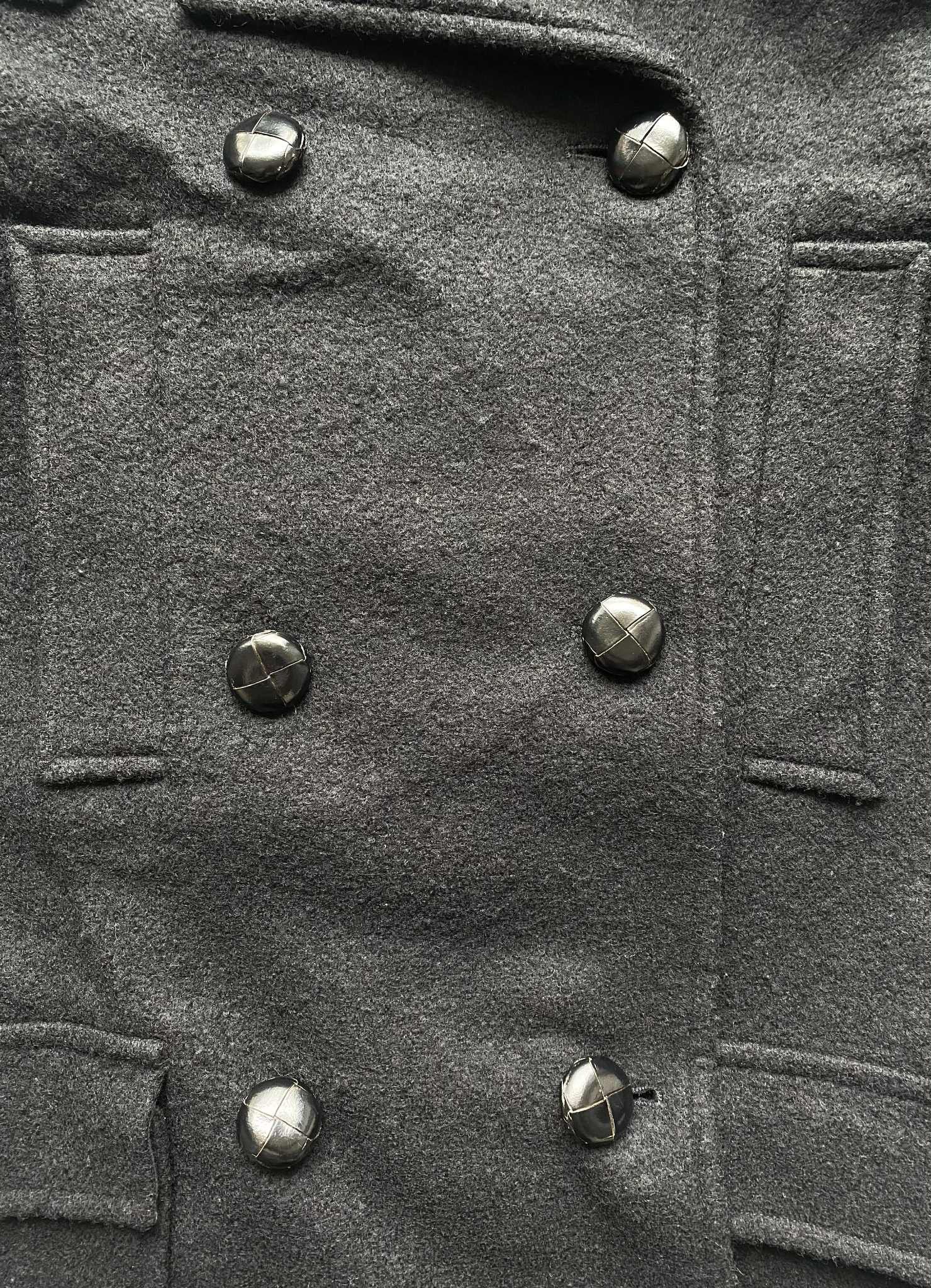Isabel Marant Etoile Isabel Marant Etoile Black Wool Boiled Peacoat Buttons Size L / US 10 / IT 46 - 4 Thumbnail