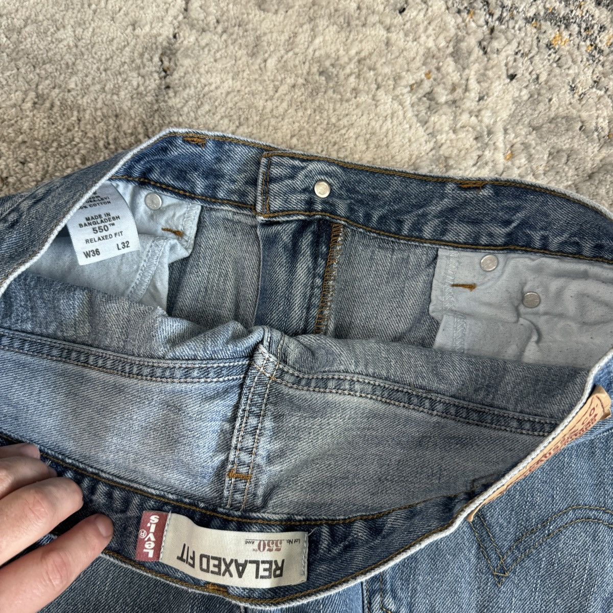 JNCO × Levi's × Vintage Essential Vintage y2k Levi’s 550 wide leg jeans Size US 36 / EU 52 - 4 Thumbnail