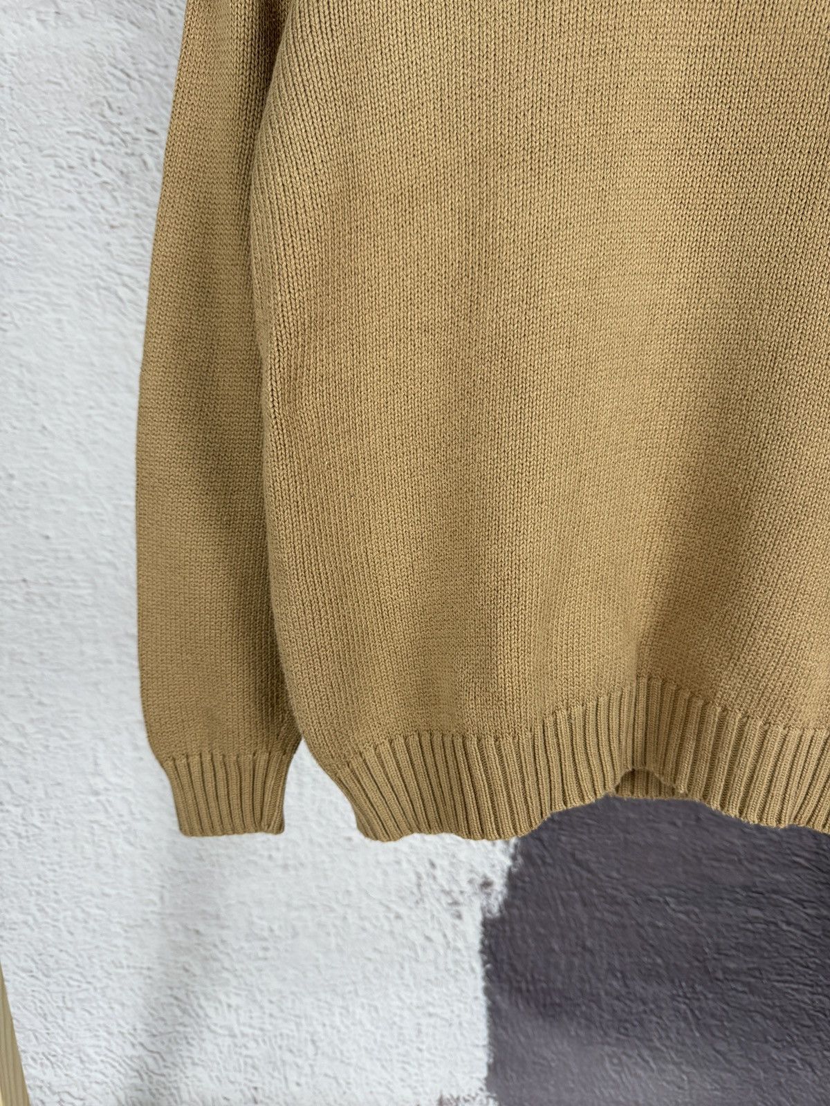 Polo Ralph Lauren Polo Ralph Lauren light brown knitwear v-neck sweater Size US M / EU 48-50 / 2 - 5 Thumbnail
