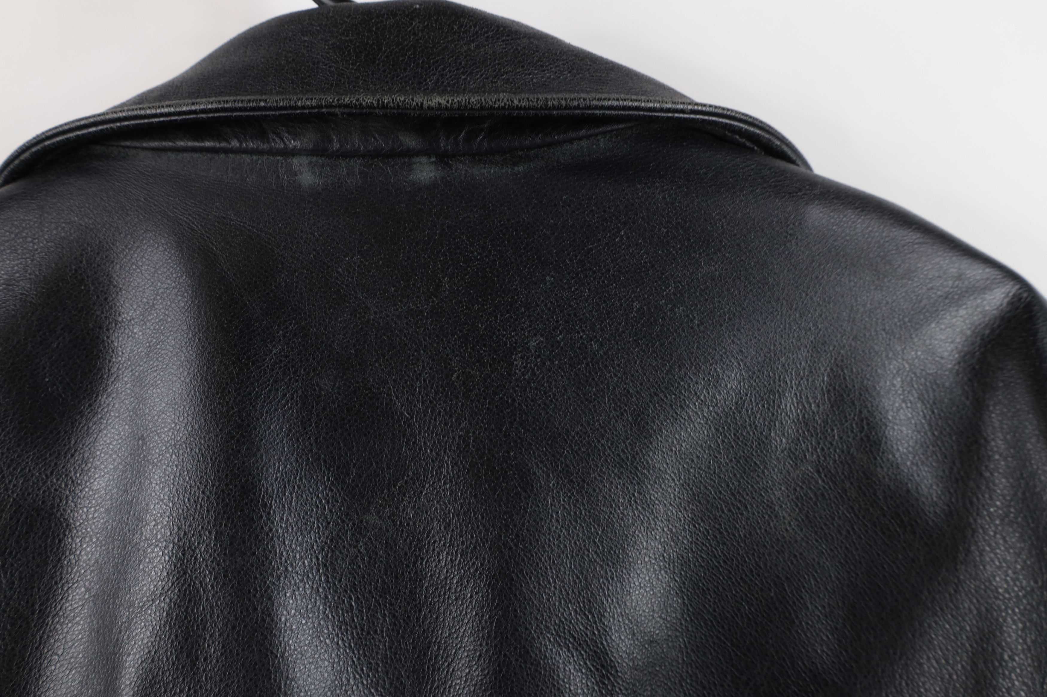 Vintage Vintage Streetwear Quilted Leather Bomber Jacket Black AS IS Size US XL / EU 56 / 4 - 12 Thumbnail