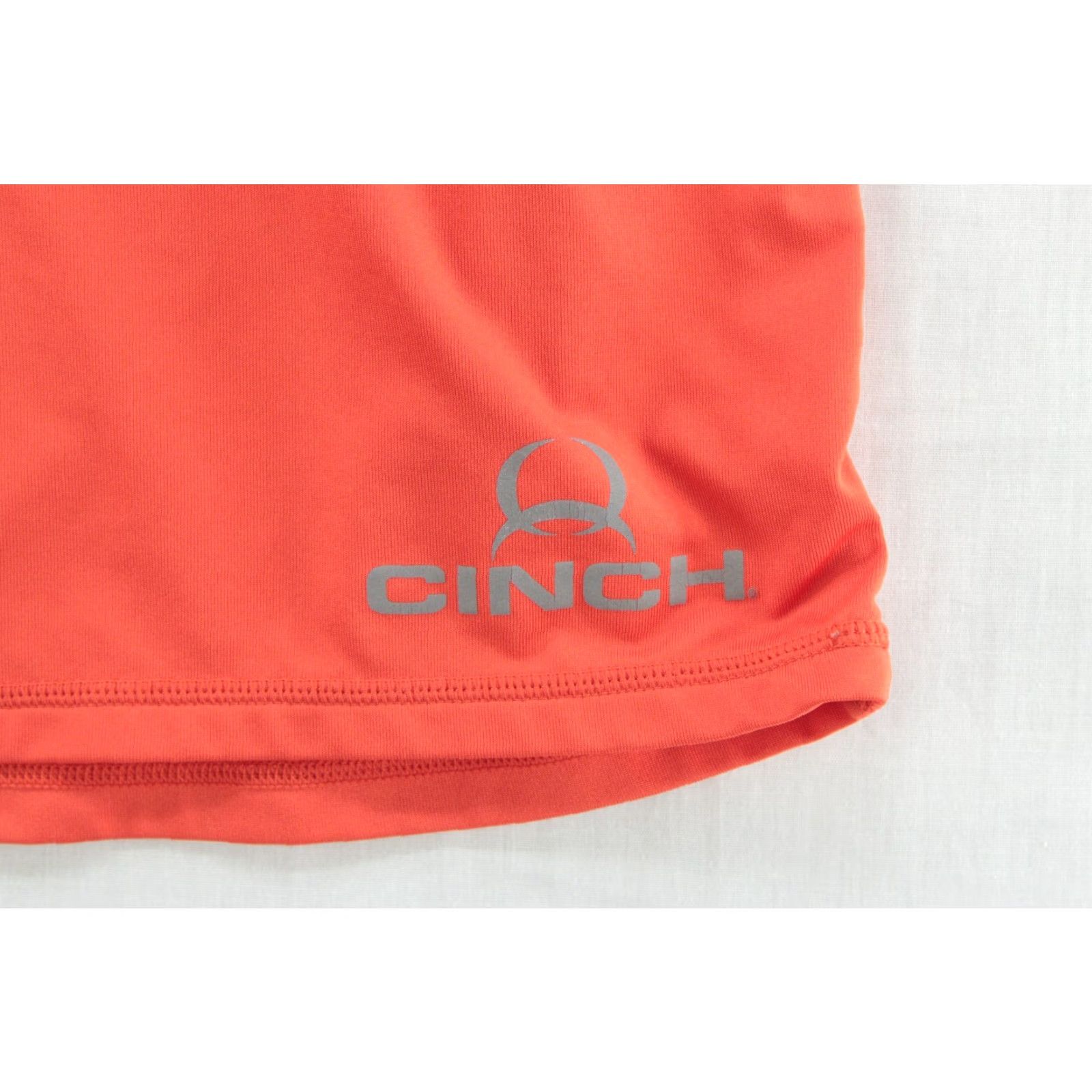 Logo 7 Cinch T Shirt Men's XL Orange Performance Classic Logo Casual Short Sleeve Size US XL / EU 56 / 4 - 4 Thumbnail