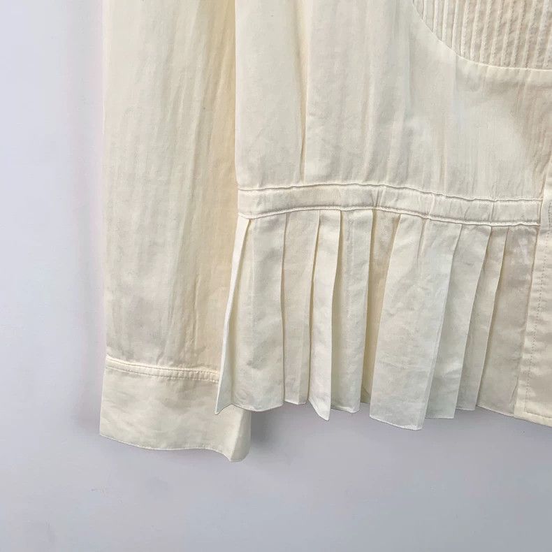 Louis Vuitton Louis Vuitton Off-white cotton lace long-sleeve single-bre Size XXS / US 00 / IT 34 - 4 Thumbnail
