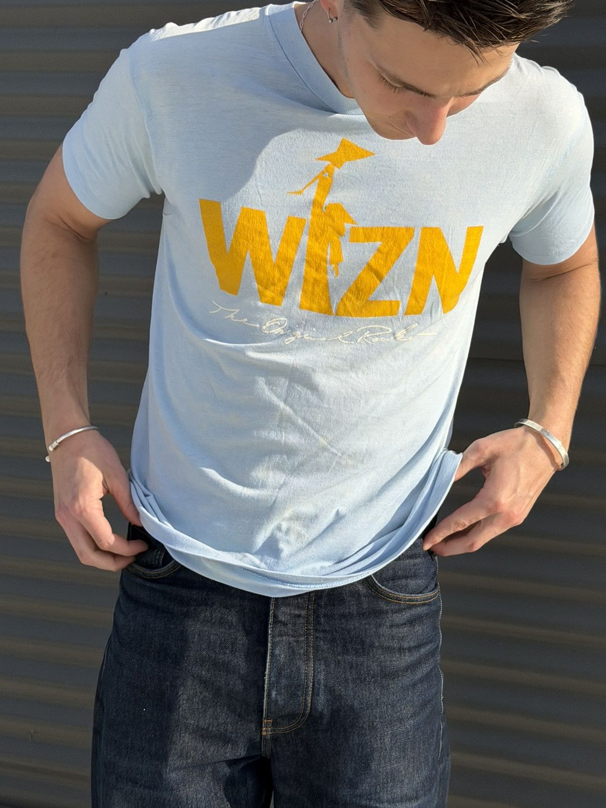 Vintage Vintage 80s WIZN original rocker single stitch faded tee Size US M / EU 48-50 / 2 - 1 Thumbnail