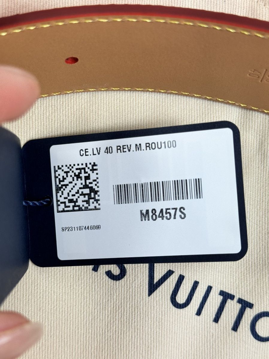 Louis Vuitton LV INITIAL 40MM REVERSIBLE BELT Size 34 - 5 Thumbnail