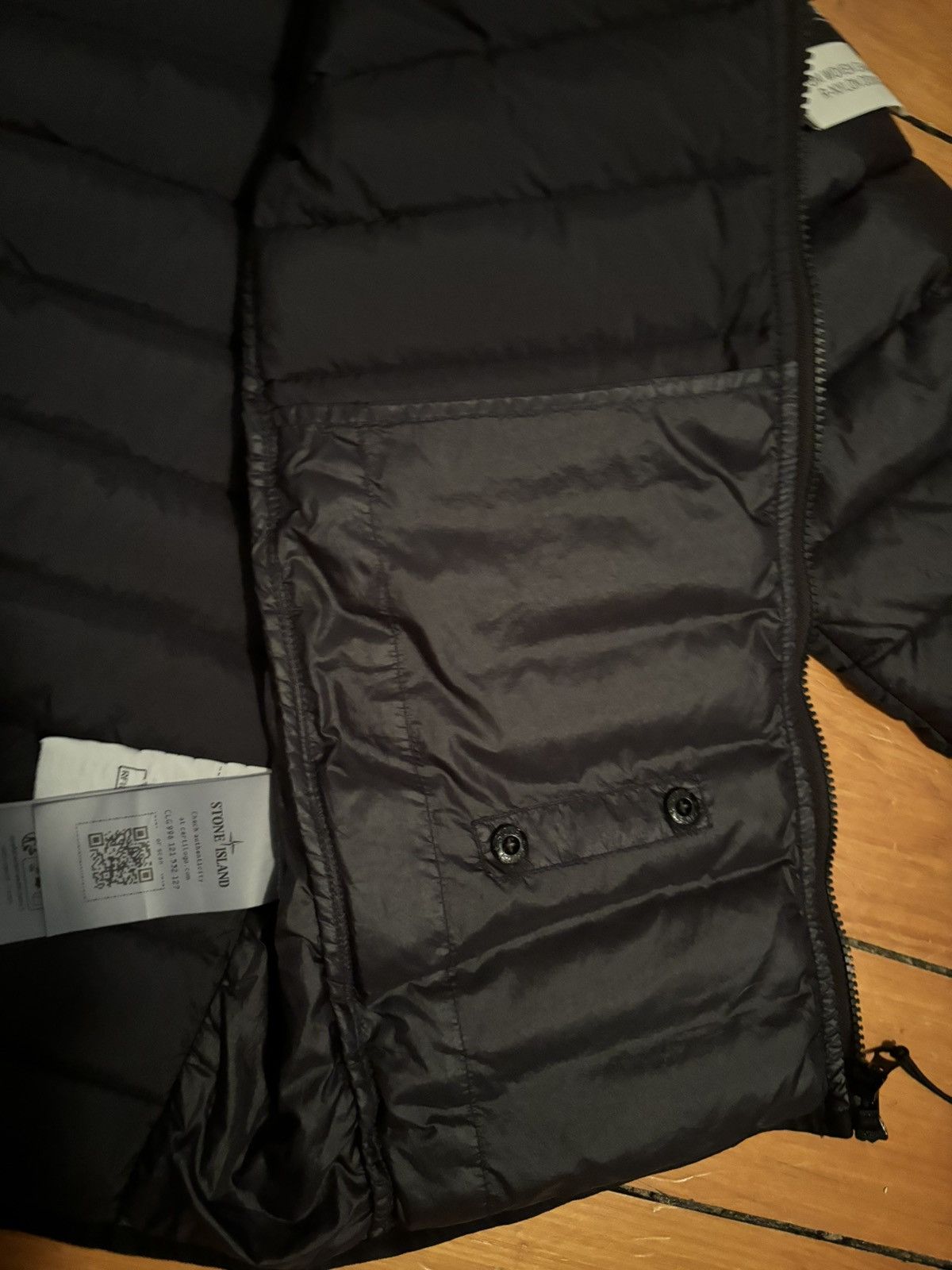 Stone Island Stone Island Black Med Down Loom Woven Jacket Size US M / EU 48-50 / 2 - 7 Thumbnail