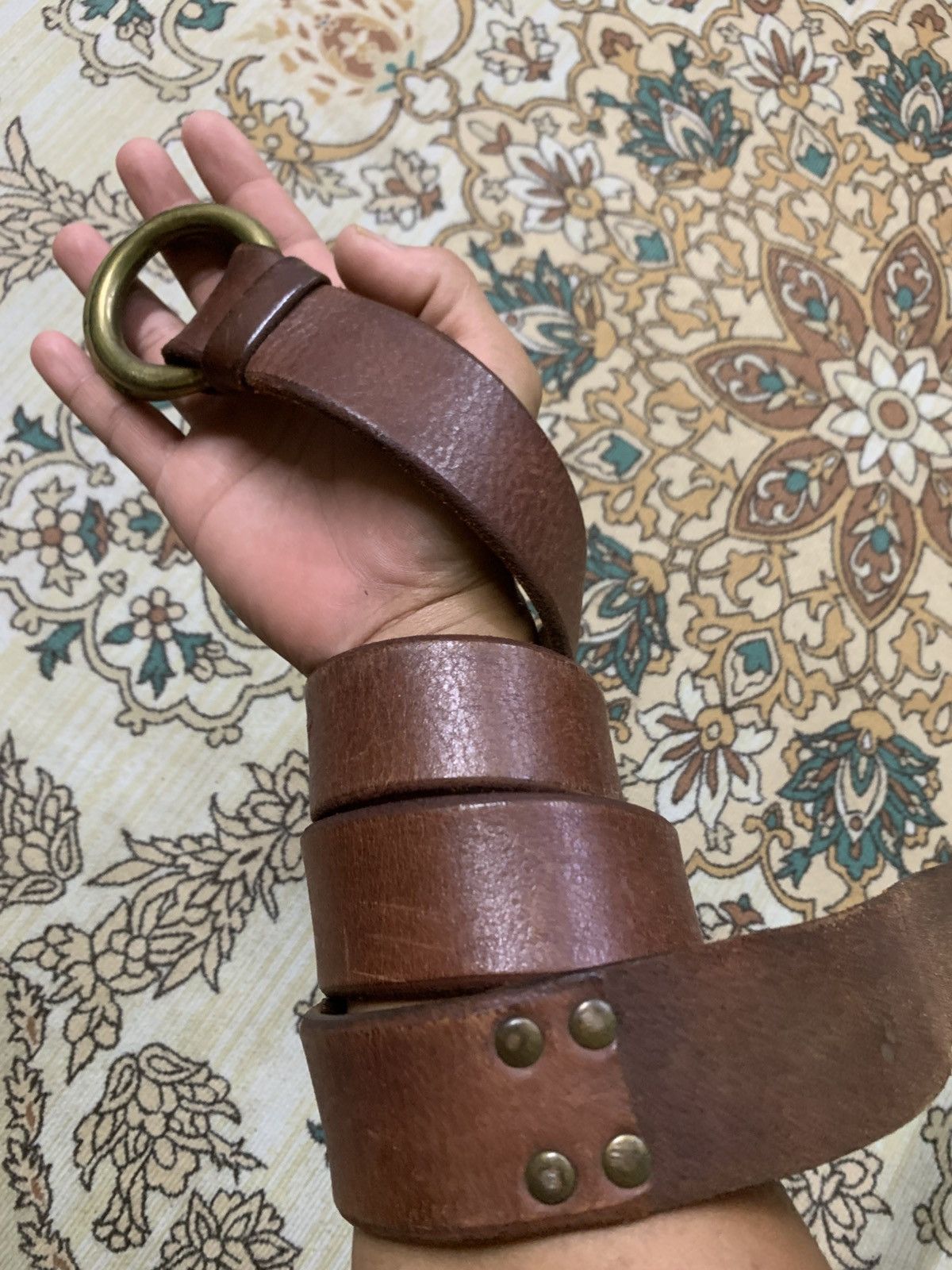 Polo Ralph Lauren POLO RALPH LAUREN LEATHER BELTS O-RING DOUBLE Size ONE SIZE - 11 Thumbnail