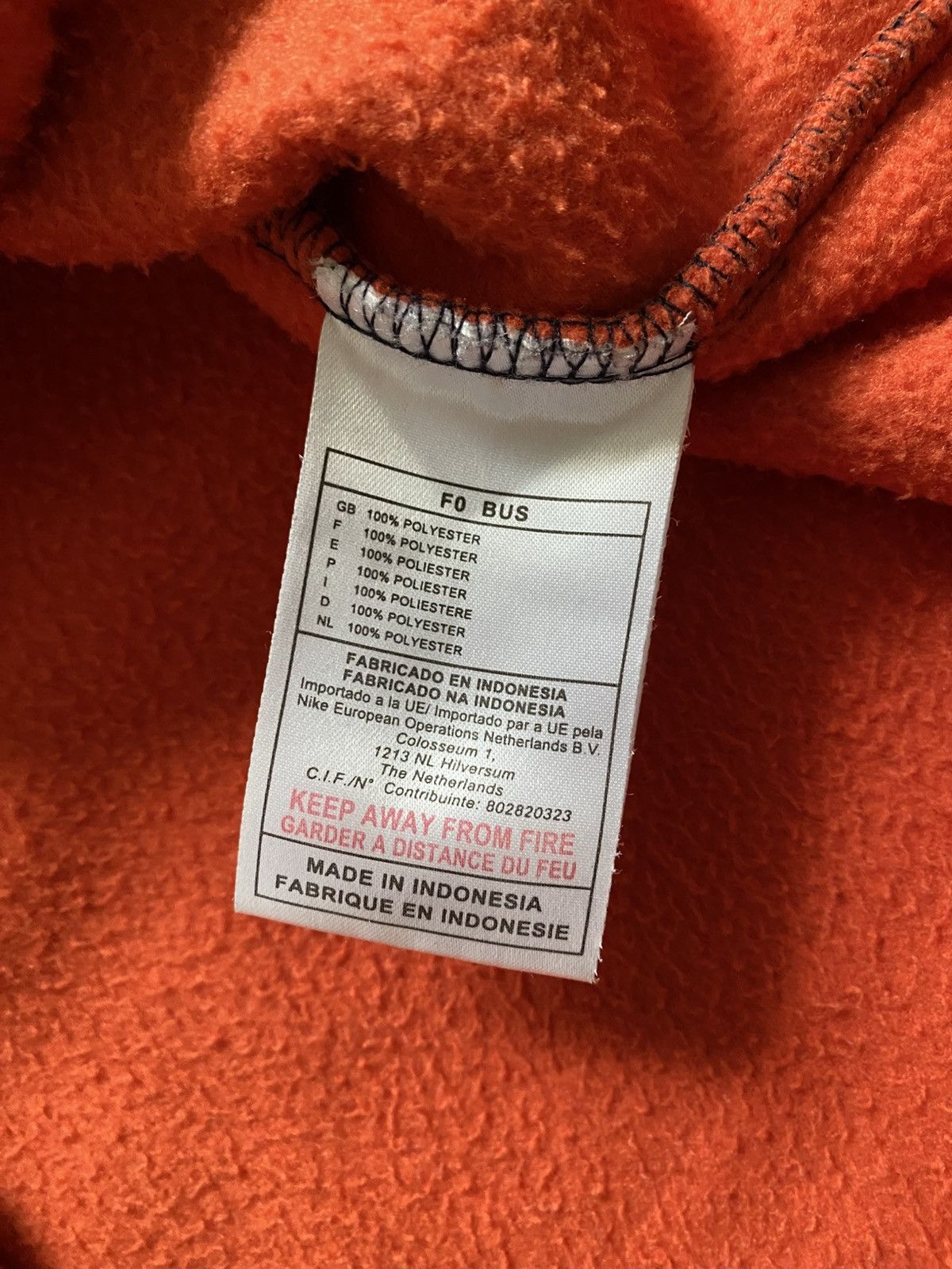 Nike × Vintage Vintage 🍊 90s sweatshirt nike fleece Size US S / EU 44-46 / 1 - 9 Thumbnail