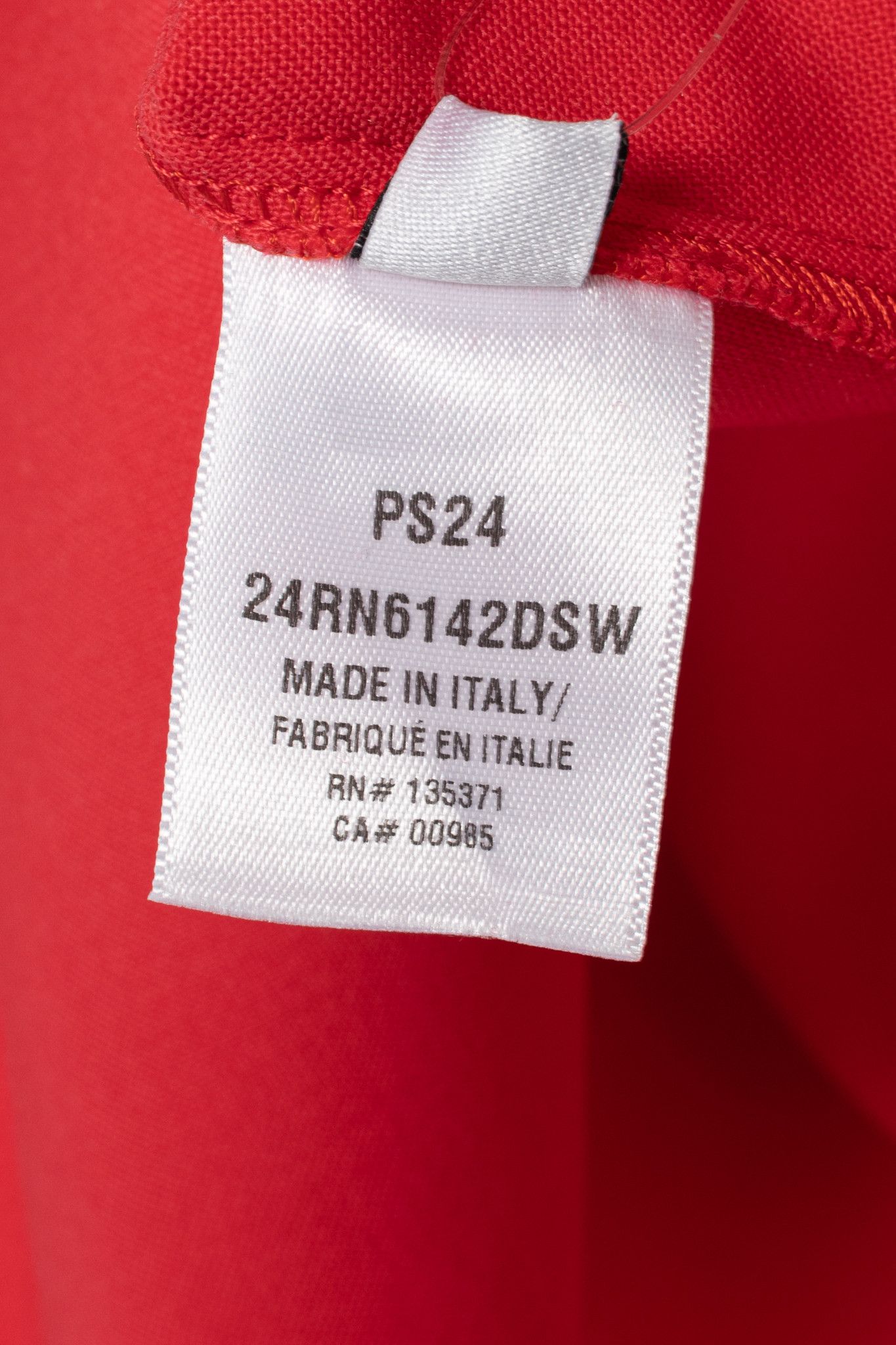 Oscar De La Renta Oscar de la Renta PS24 Cerise Wool Tiered Ruffle Dress Size S / US 4 / IT 40 - 9 Thumbnail